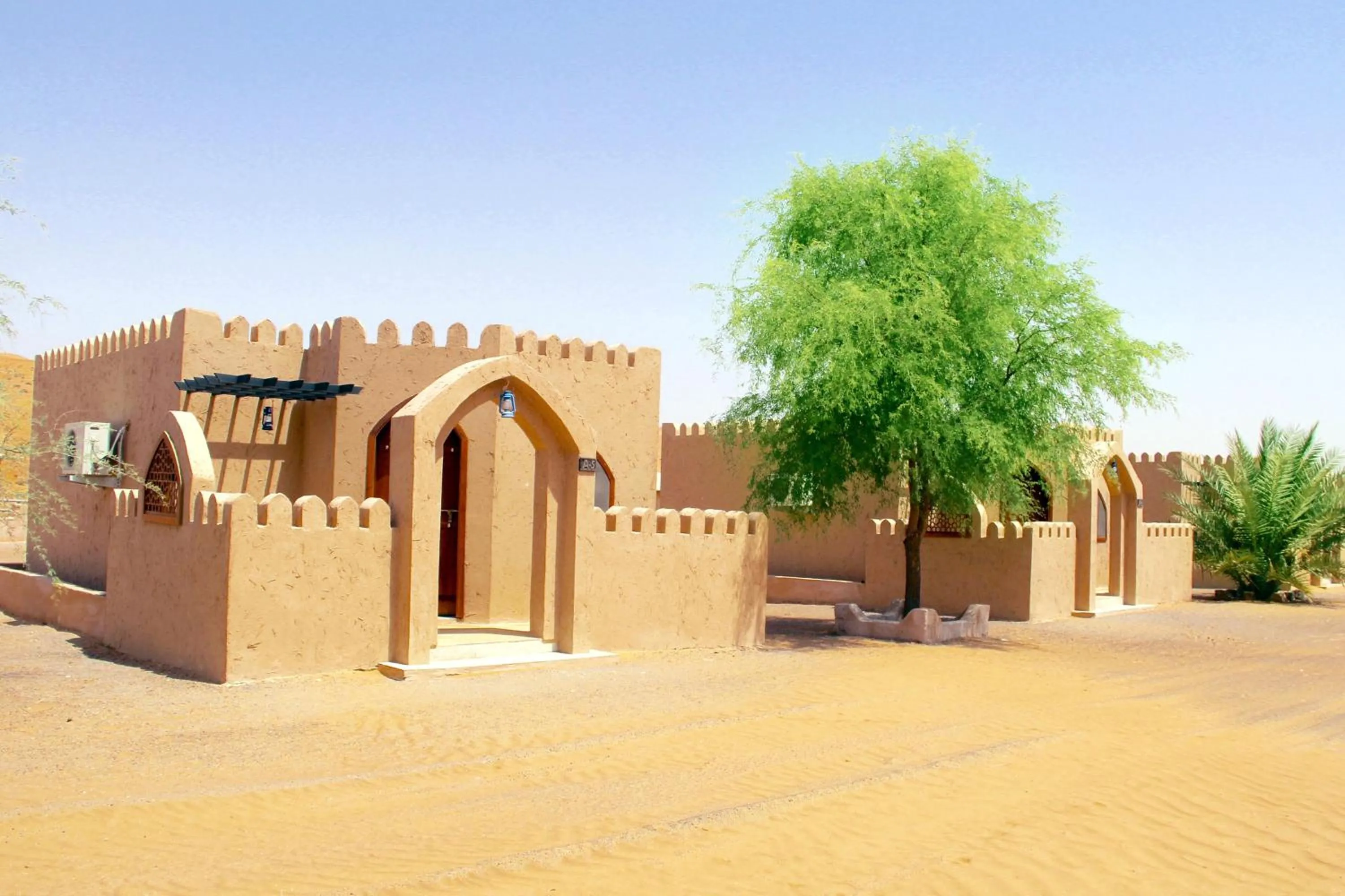 Inner courtyard view in Arabian Oryx Camp