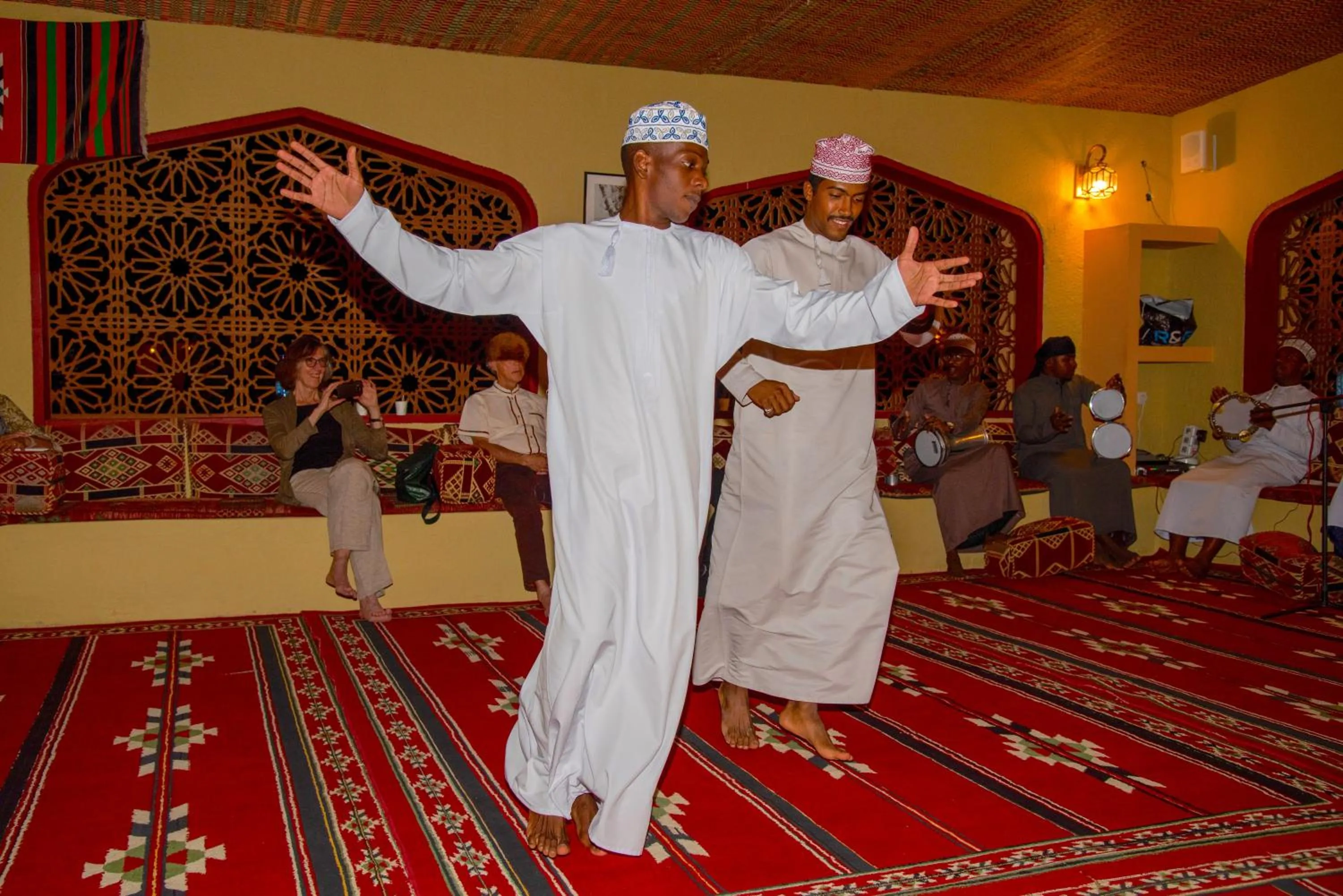 Evening entertainment in Arabian Oryx Camp