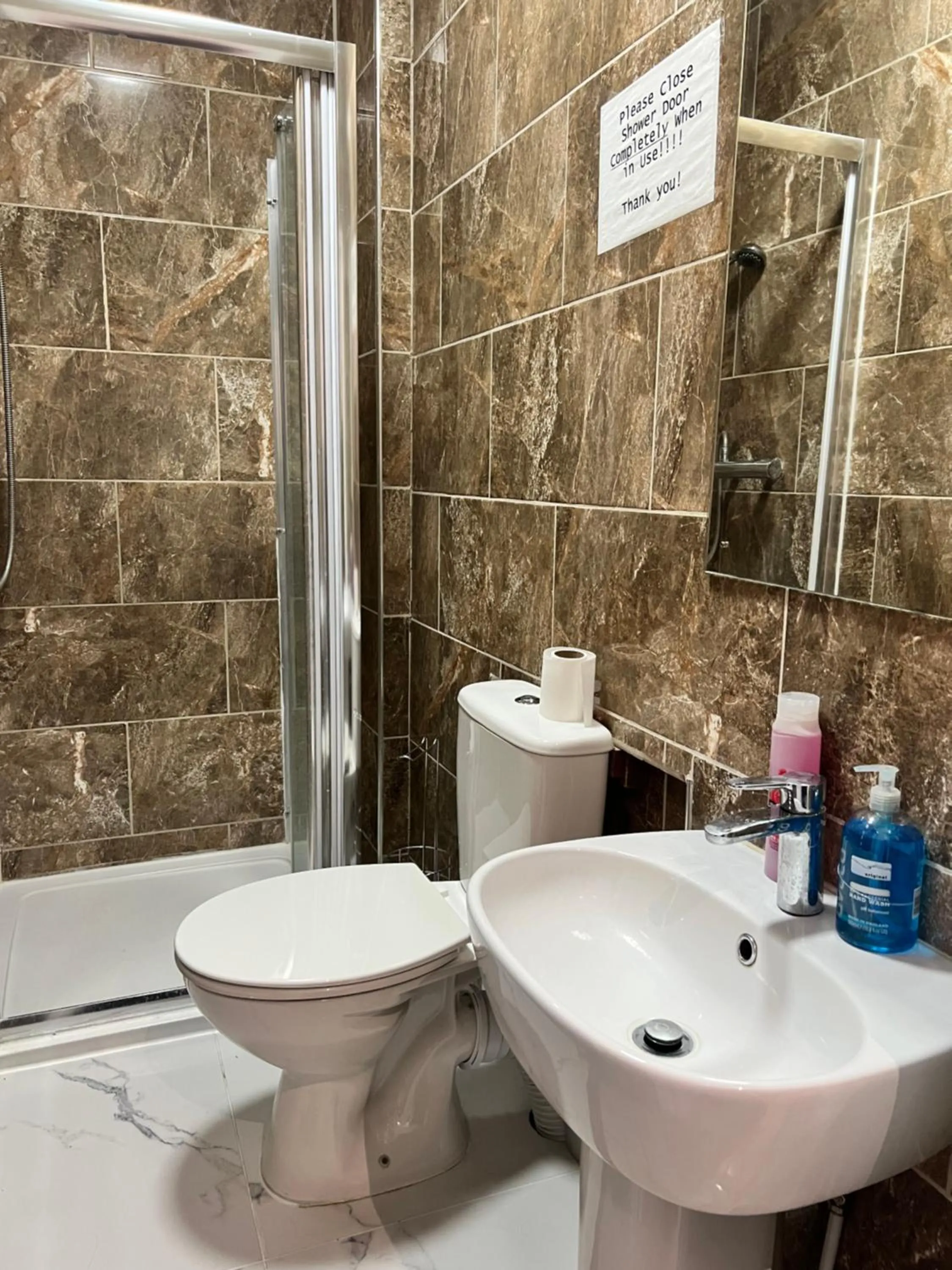 Shower in Cambridge City Mill