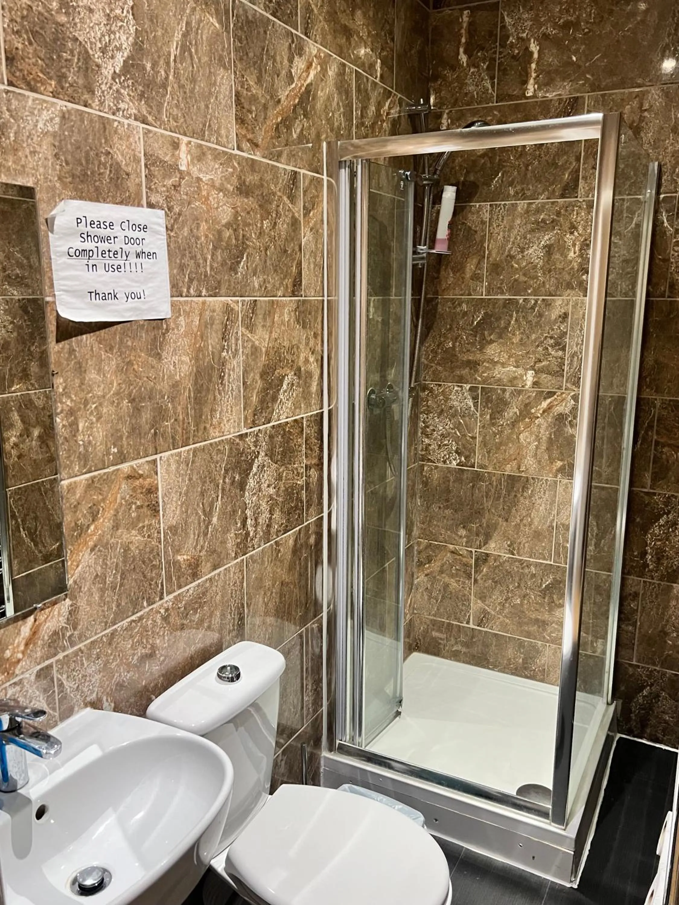 Shower in Cambridge City Mill