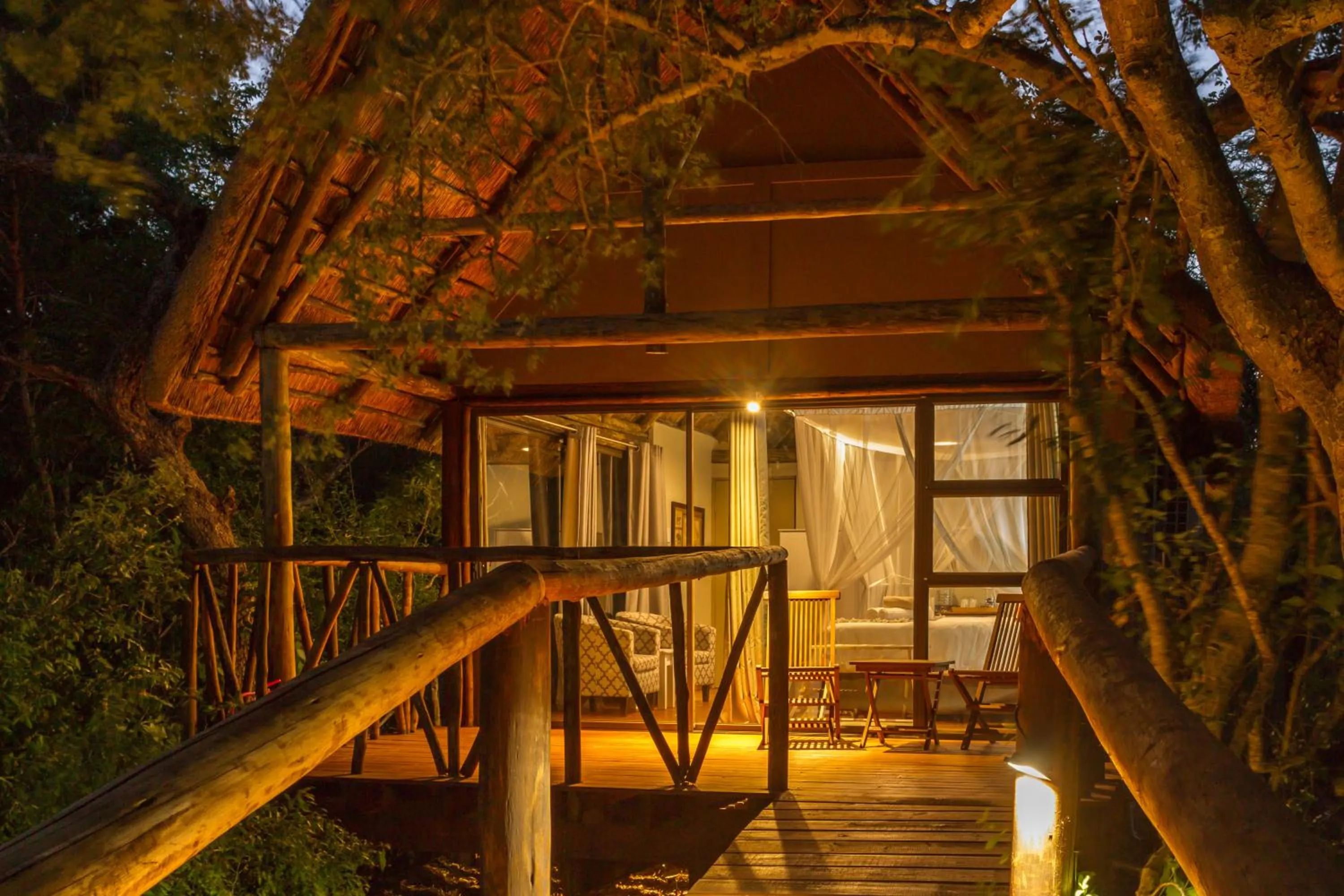 Balcony/Terrace in Panzi Lodge