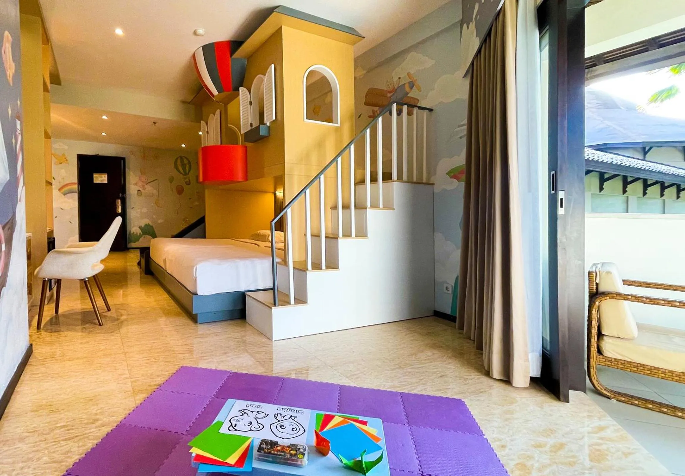 Living room in The Singhasari Resort Batu