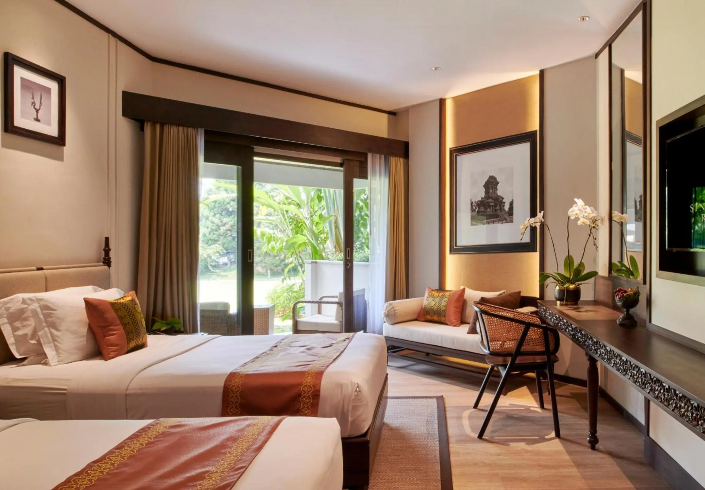 Bedroom, Bed in The Singhasari Resort Batu