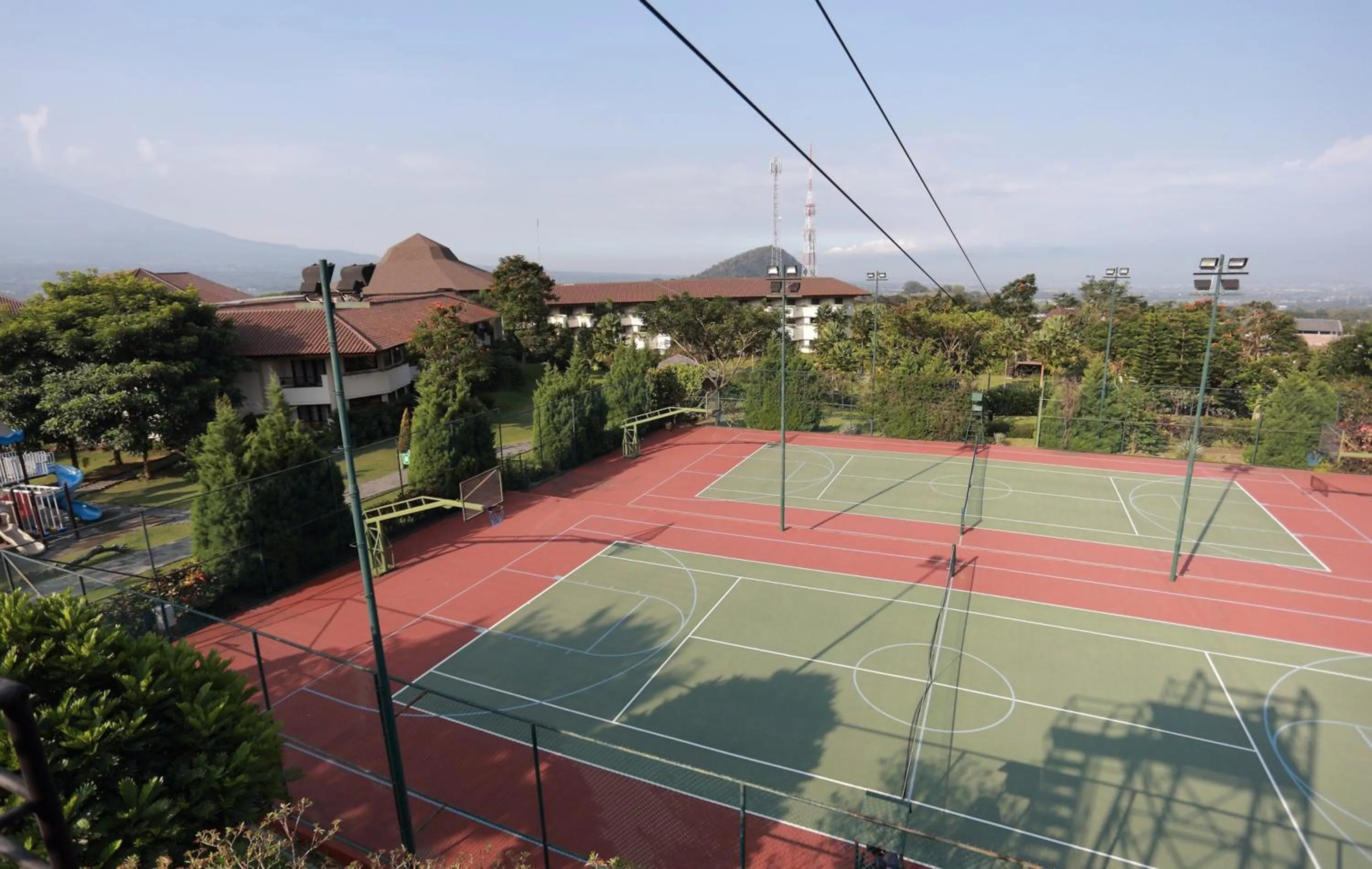 Tennis court in The Singhasari Resort Batu