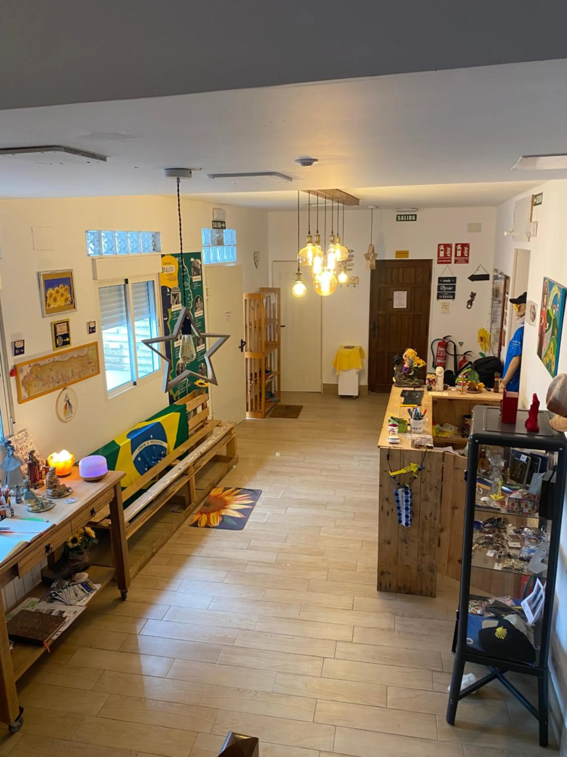 Lobby or reception in Albergue Estrella Guia