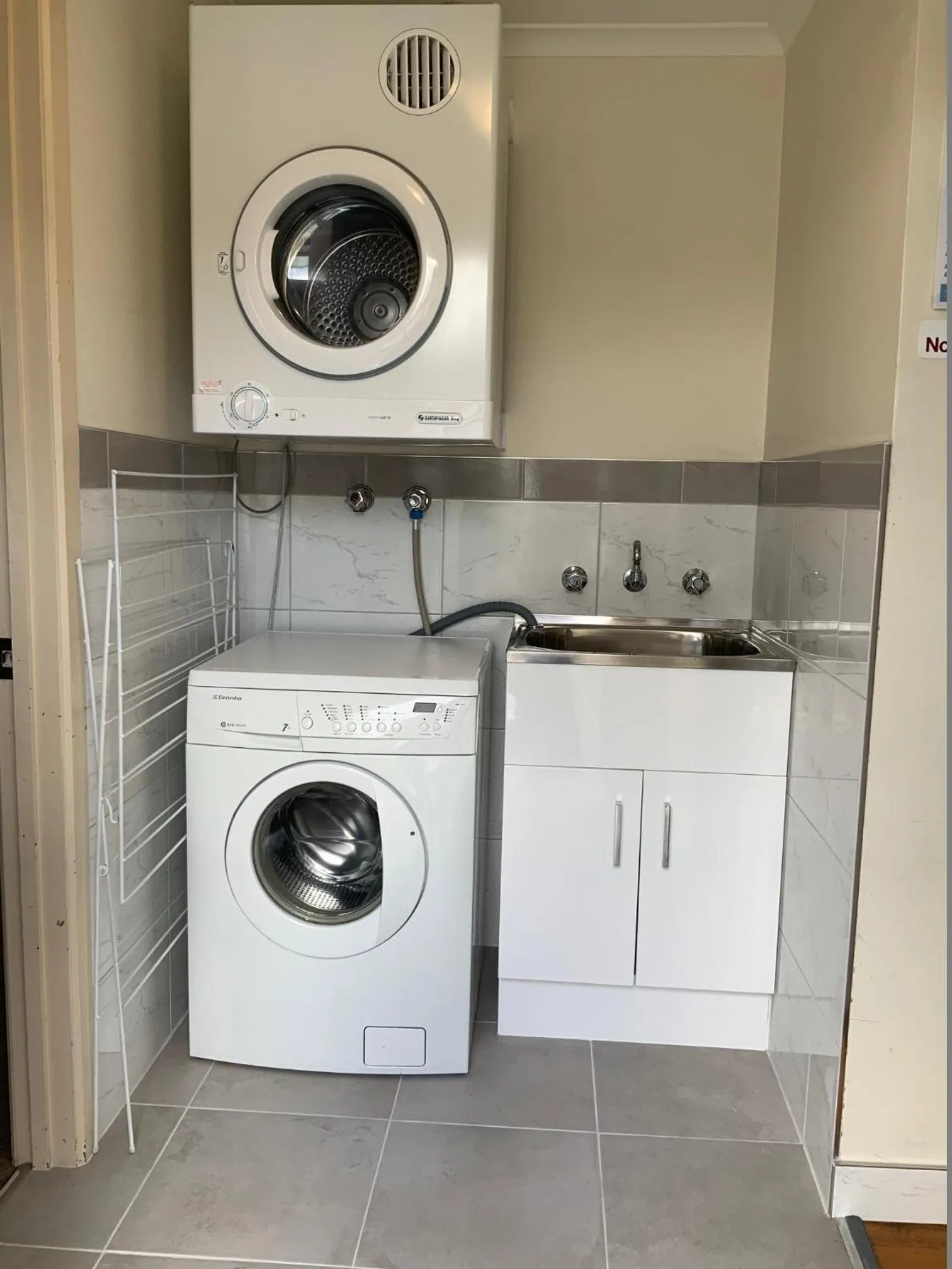 laundry in Moonah Central Apartments
