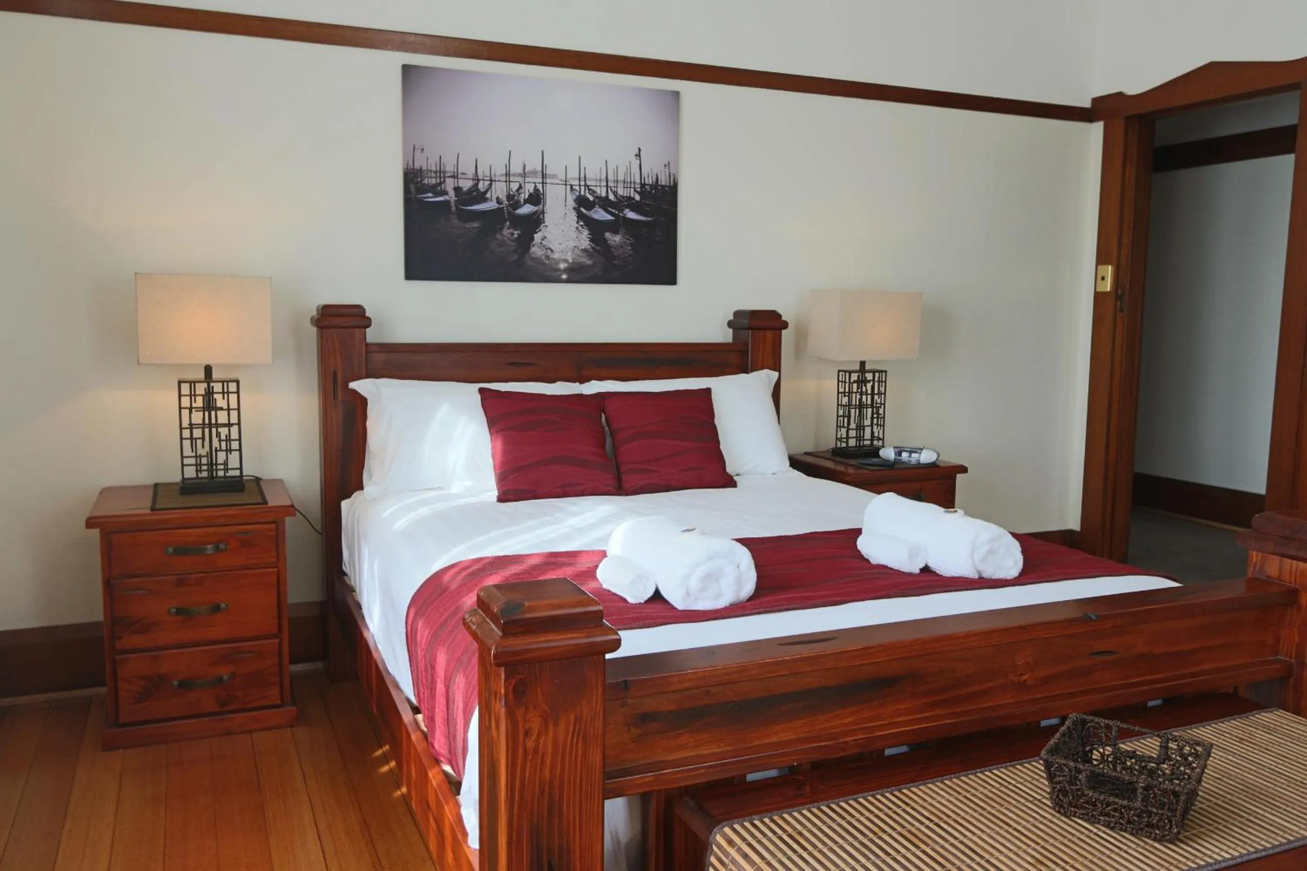 Bedroom, Bed in Moonah Central Apartments