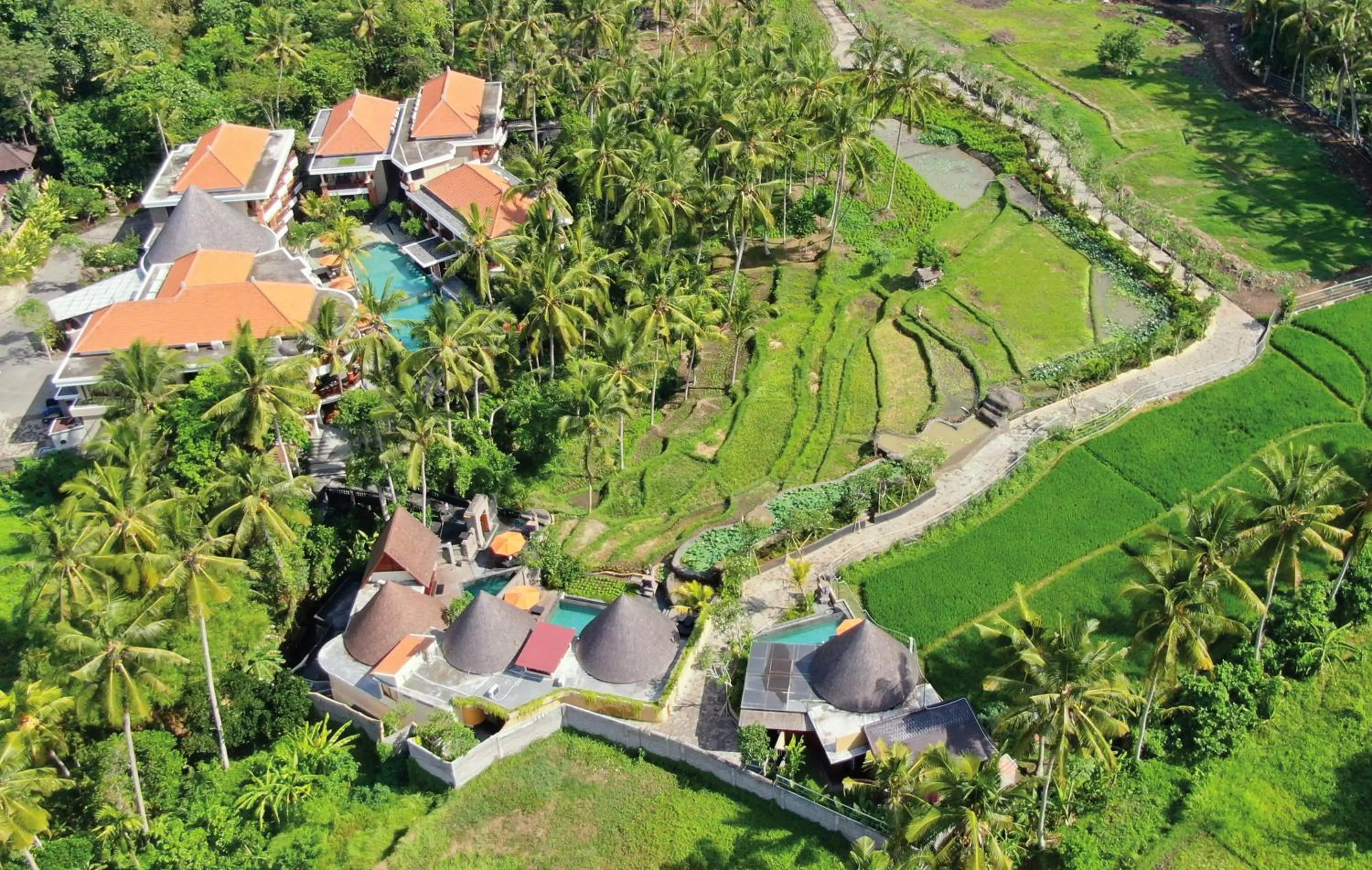 Property building in Green Field Resort Ubud