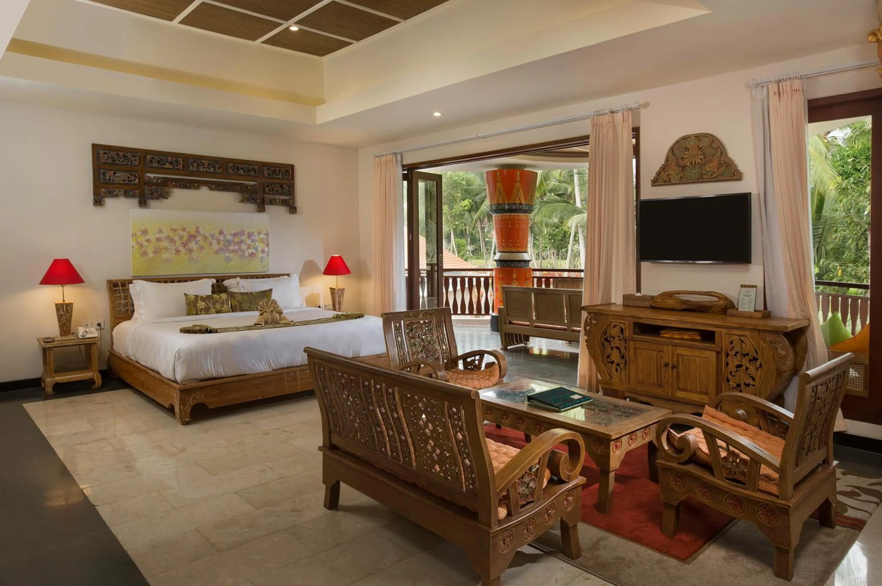 Bedroom, Bed in Green Field Resort Ubud