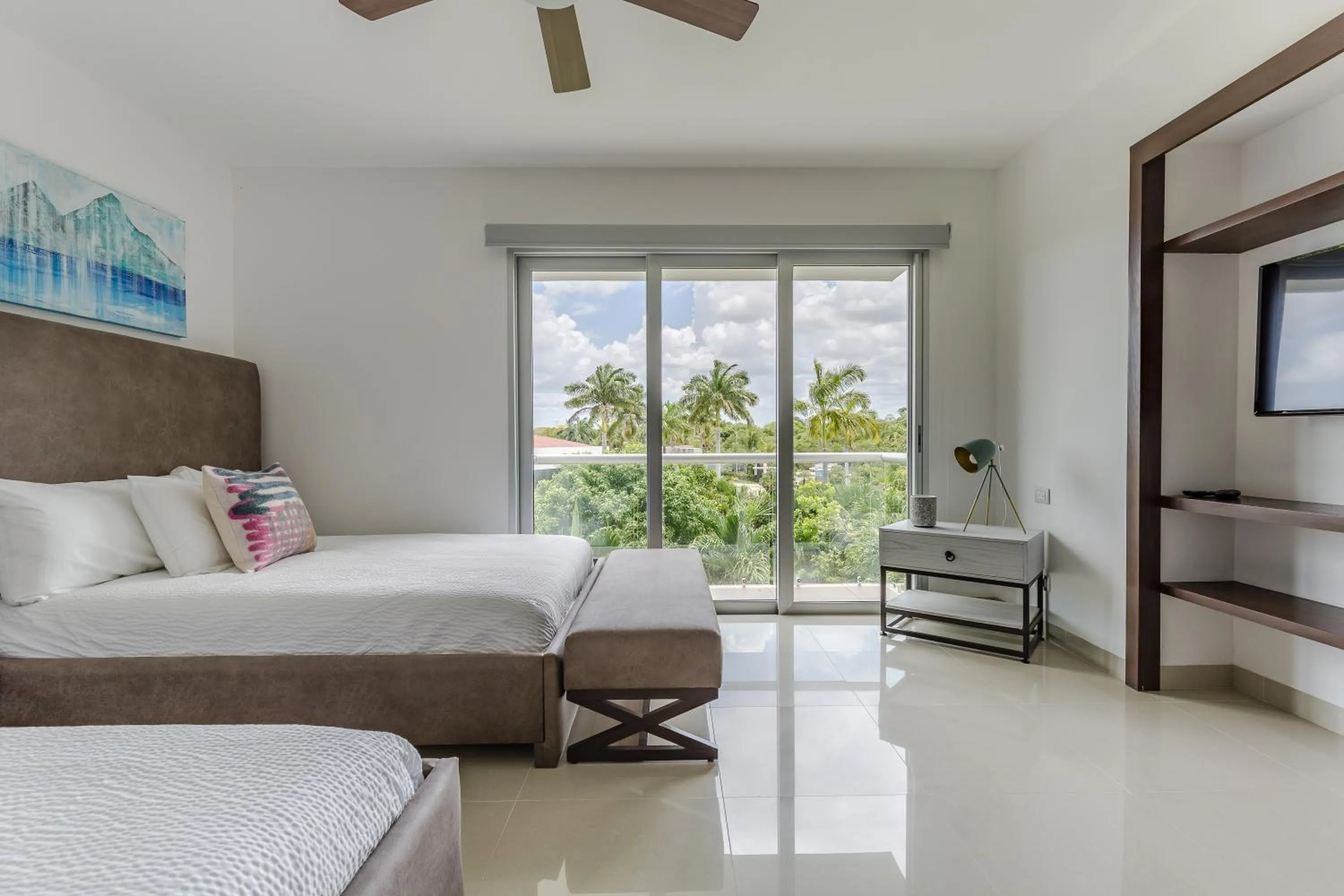 Bed in Mareazul Beach Front Condos At playa del Carmen
