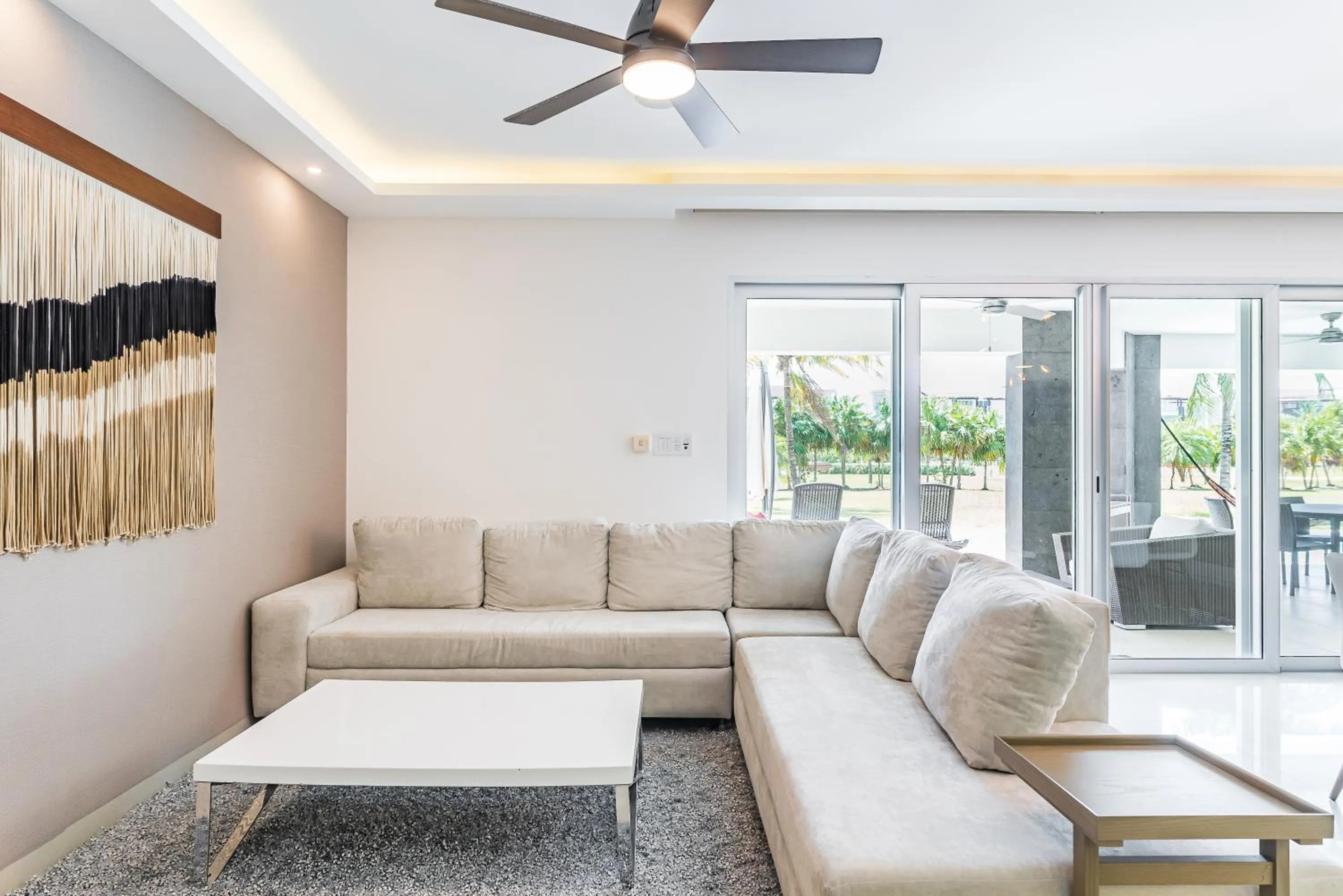 Living room in Mareazul Beach Front Condos At playa del Carmen