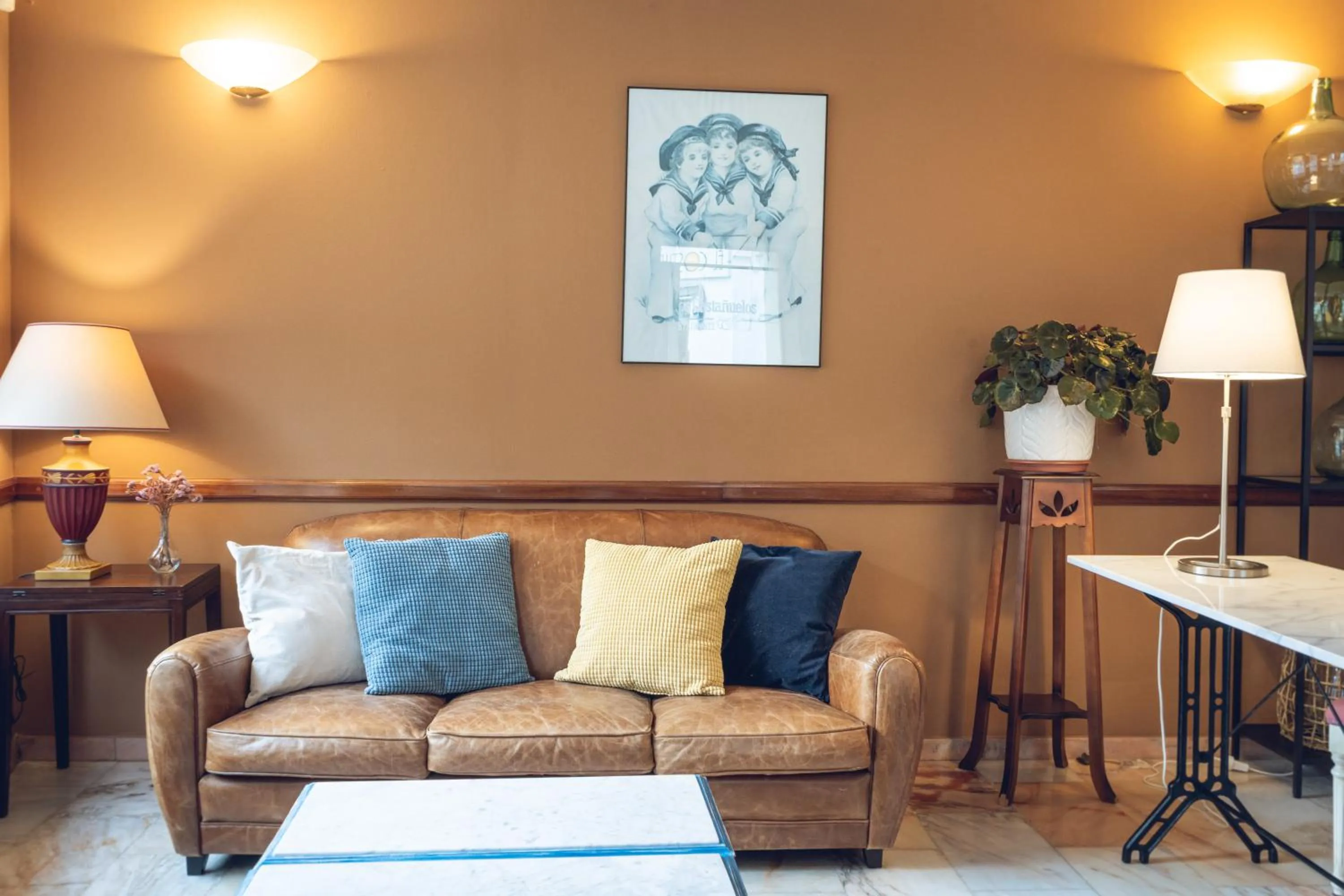 Living room in Hostal Los Castañuelos