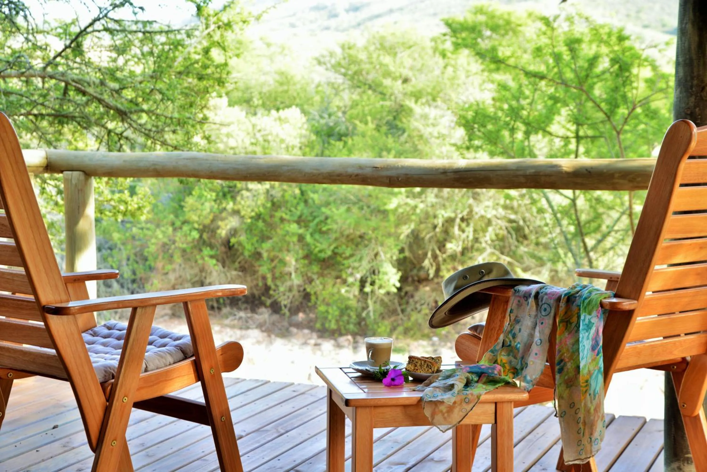 Patio in Garden Route Safari Camp