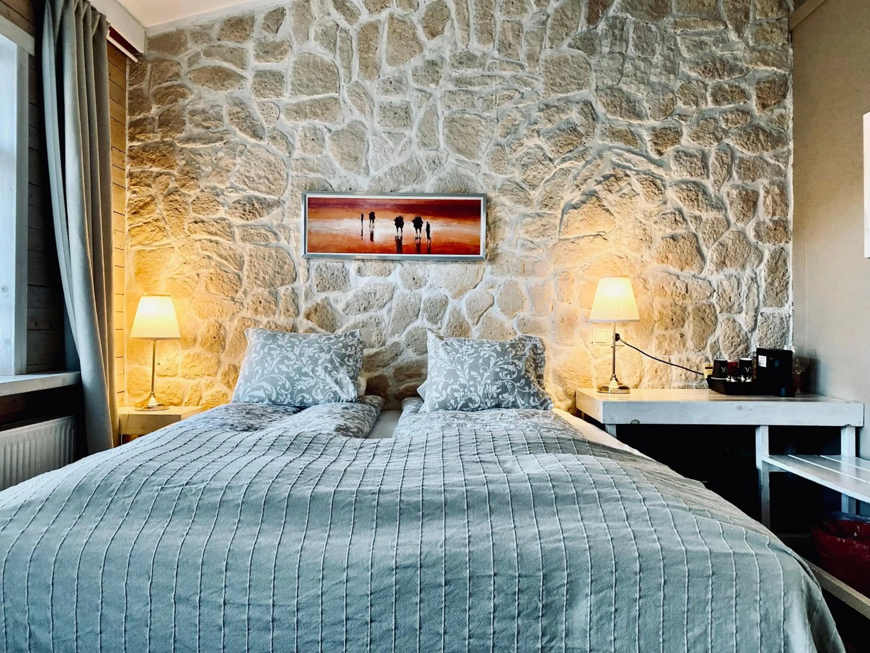 Bed in Hraunsnef Country Hotel