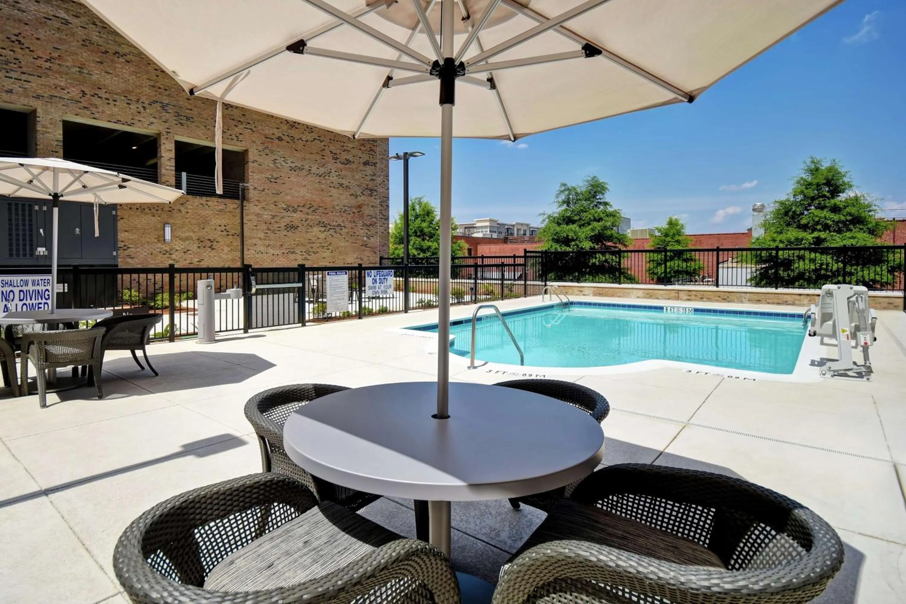 Pool view in Homewood Suites By Hilton Greenville Downtown