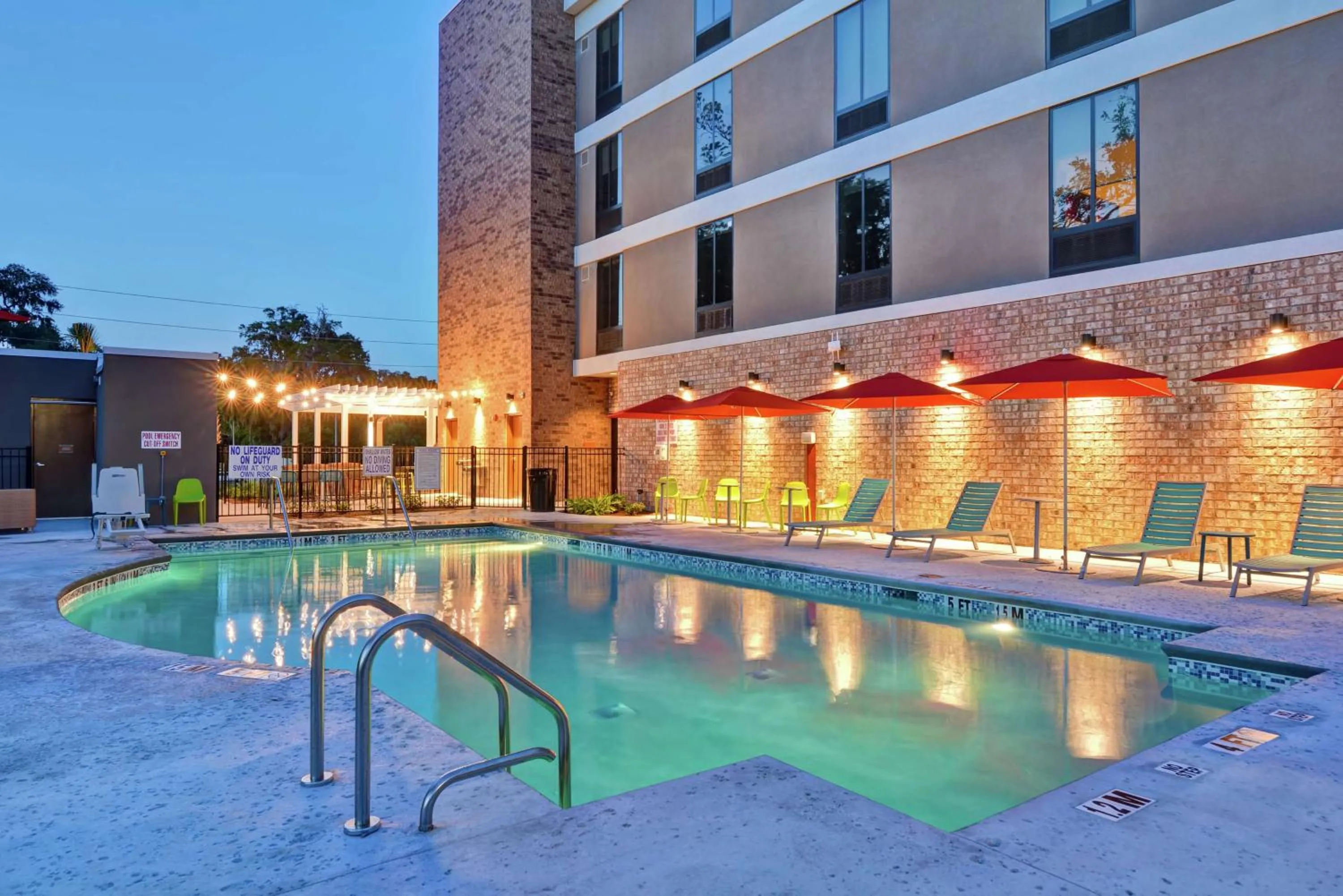 Pool view in Home2 Suites By Hilton Beaufort