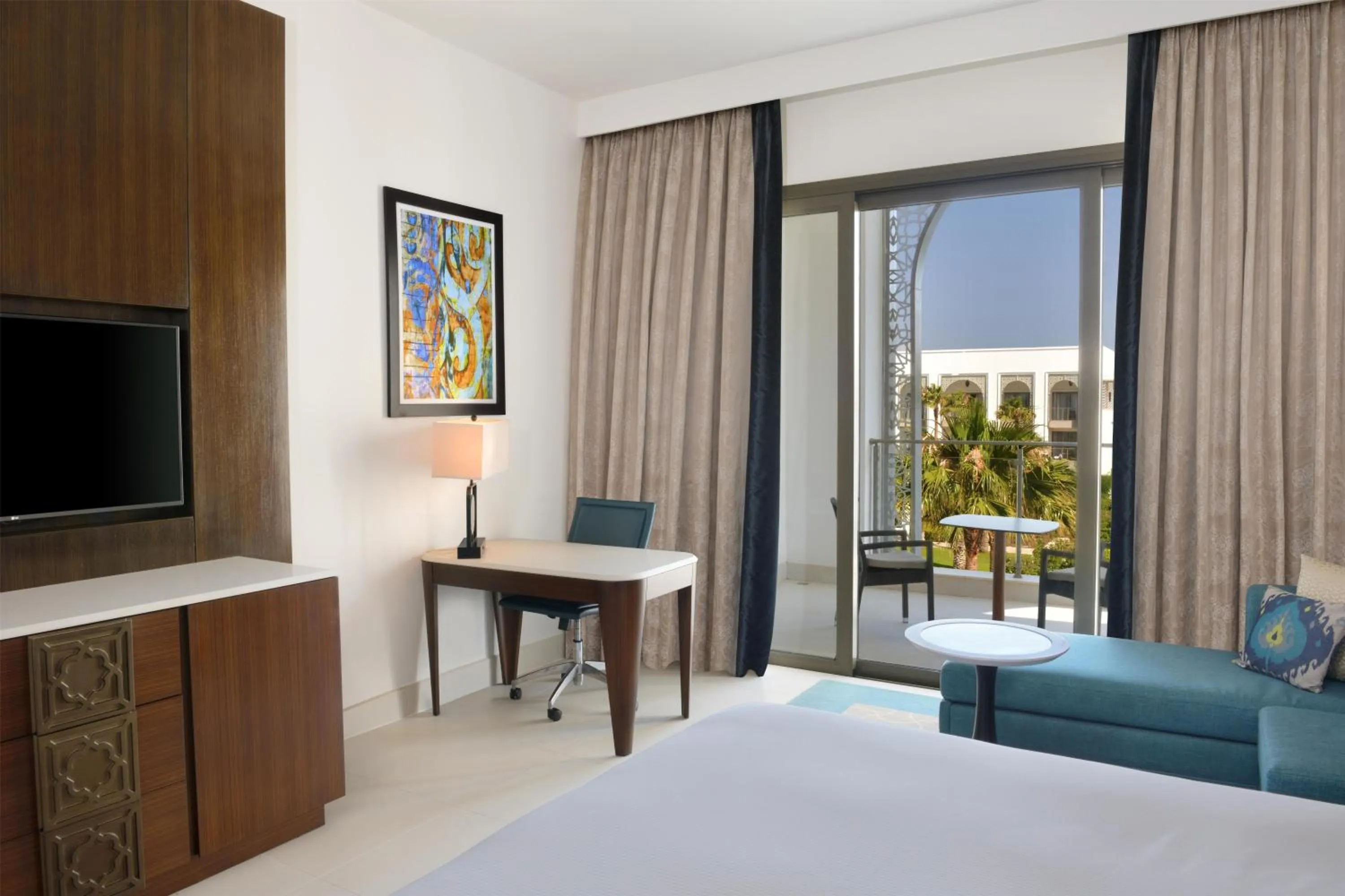Bed in Hilton Tangier Al Houara Resort & Spa