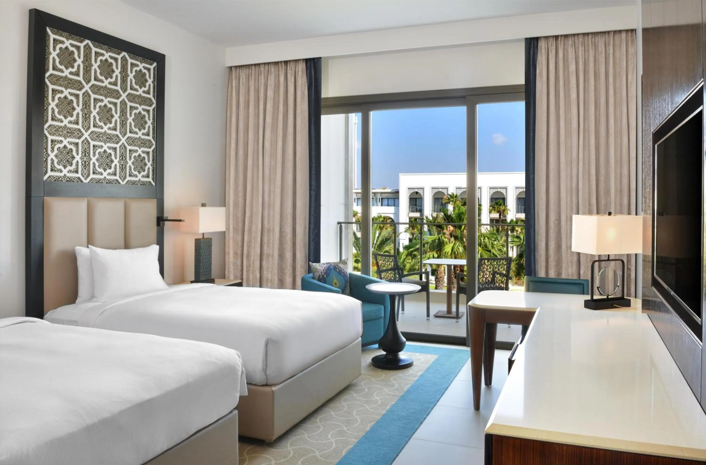 Bed in Hilton Tangier Al Houara Resort & Spa
