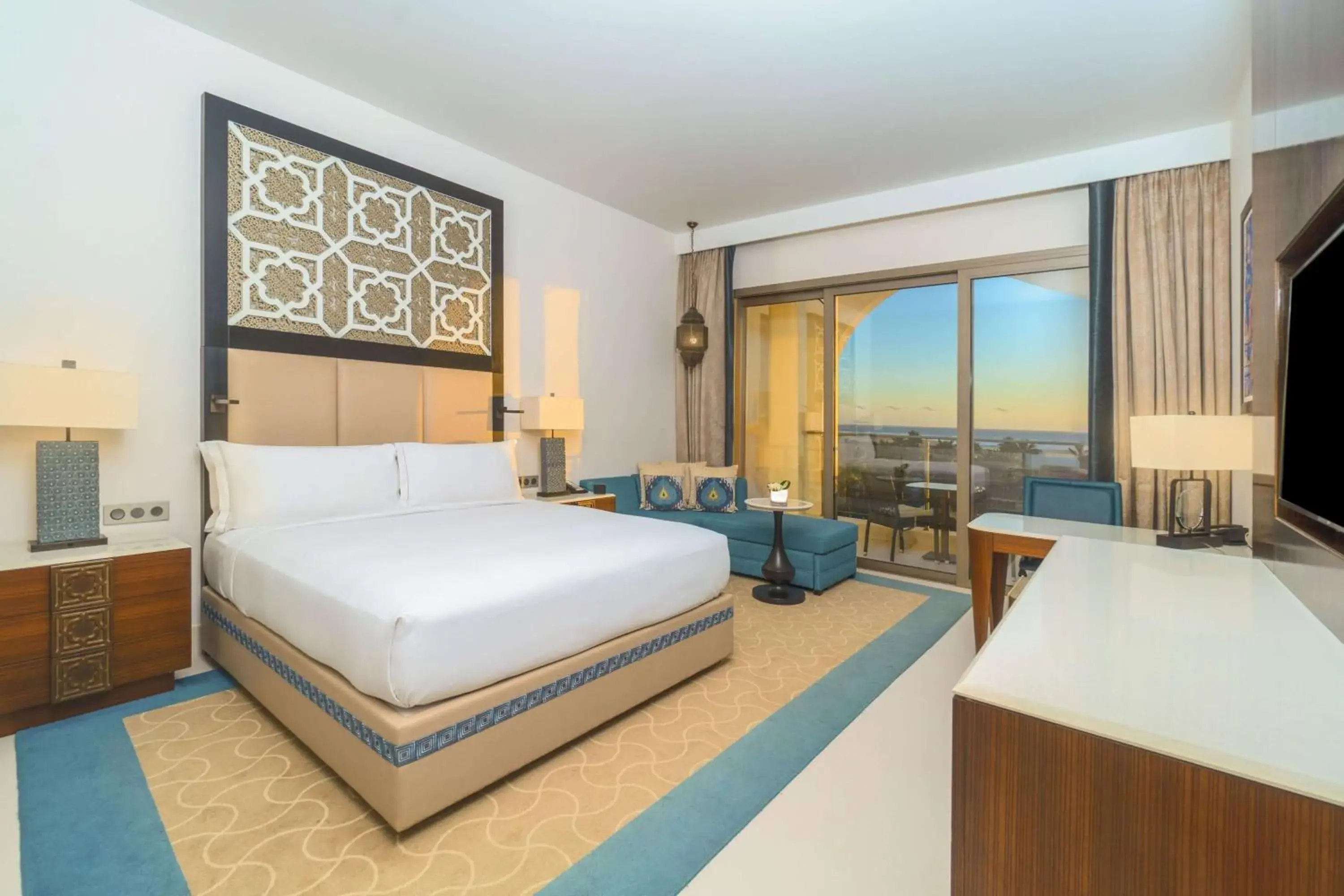 Deluxe Double Room with Two Double Beds and Ocean View in Hilton Tangier Al Houara Resort & Spa Deluxe Double Room with Two Double Beds and Ocean View in Hilton Tangier Al Houara Resort & Spa