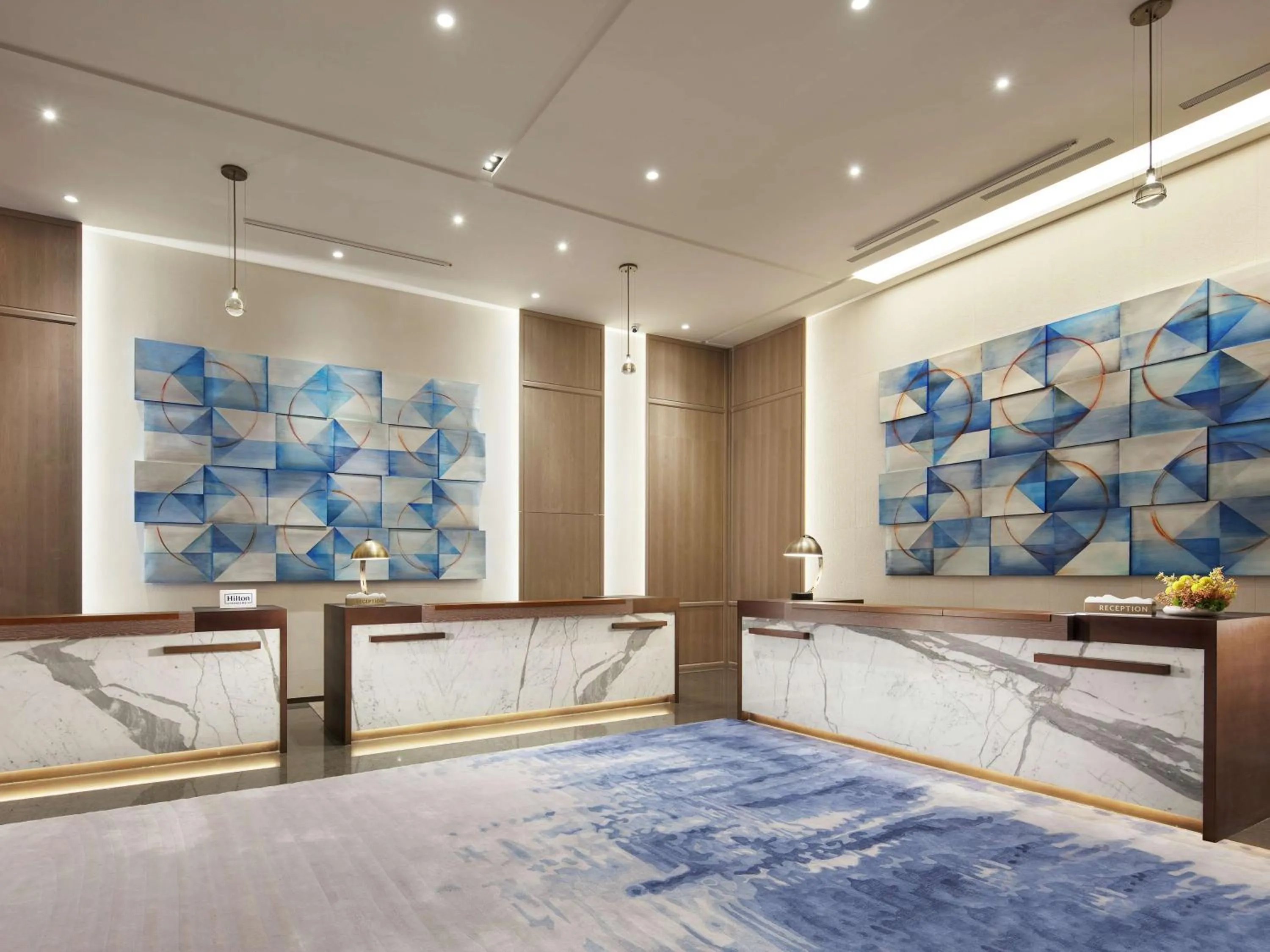 Lobby or reception, Bed in Hilton Taipei Sinban