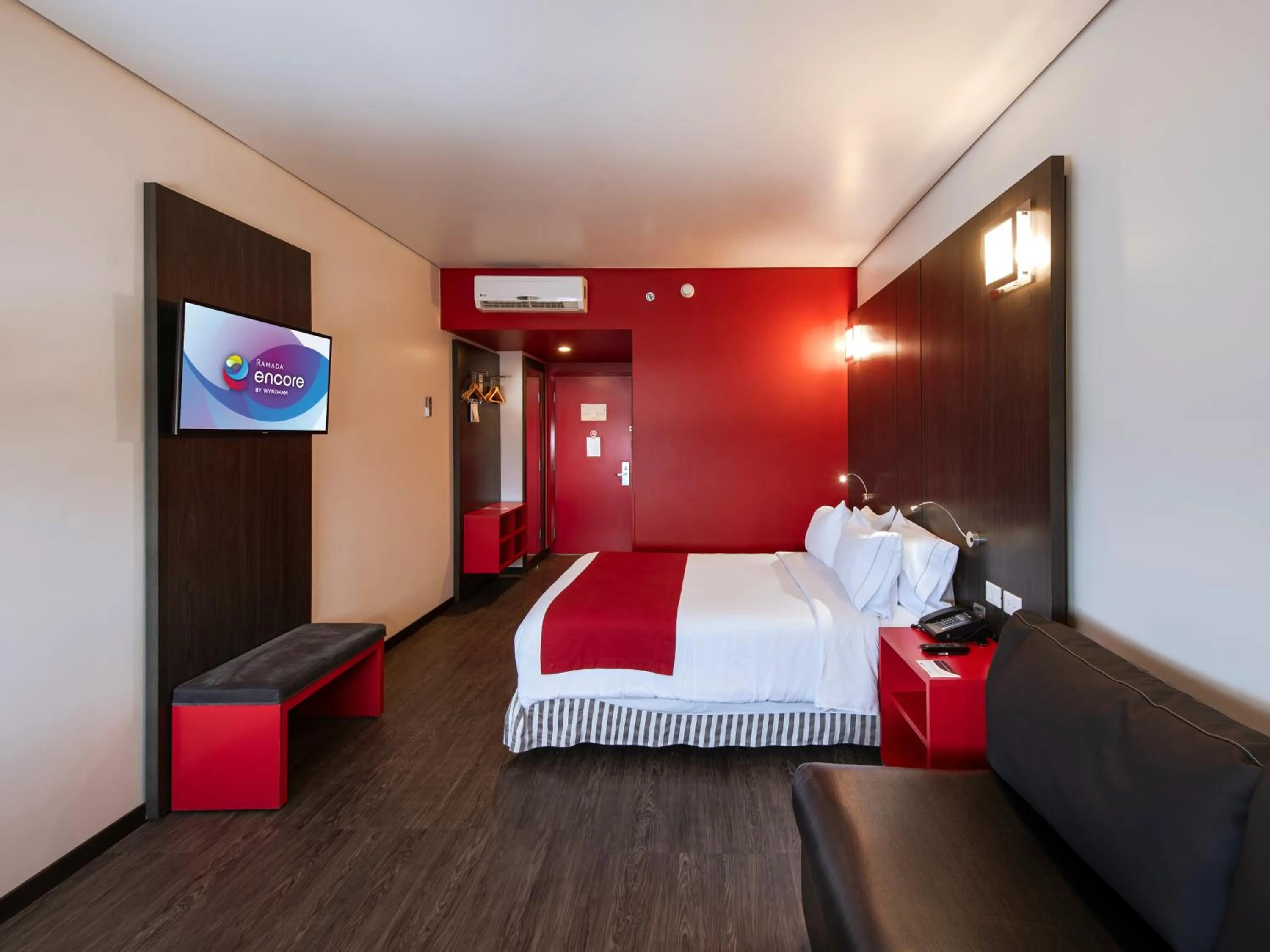 Bedroom, Bed in Ramada Encore by Wyndham Aguascalientes