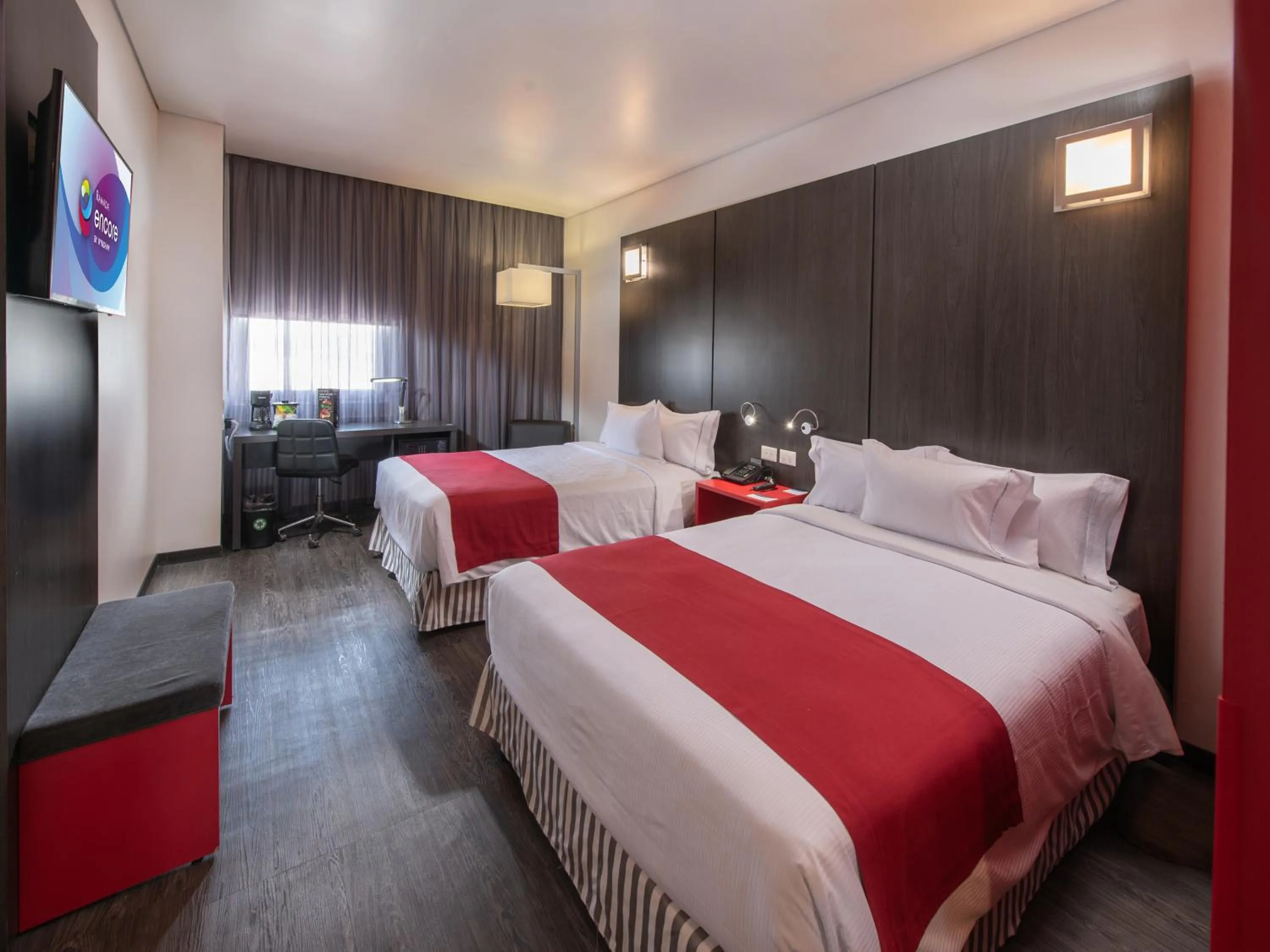 Bedroom, Bed in Ramada Encore by Wyndham Aguascalientes
