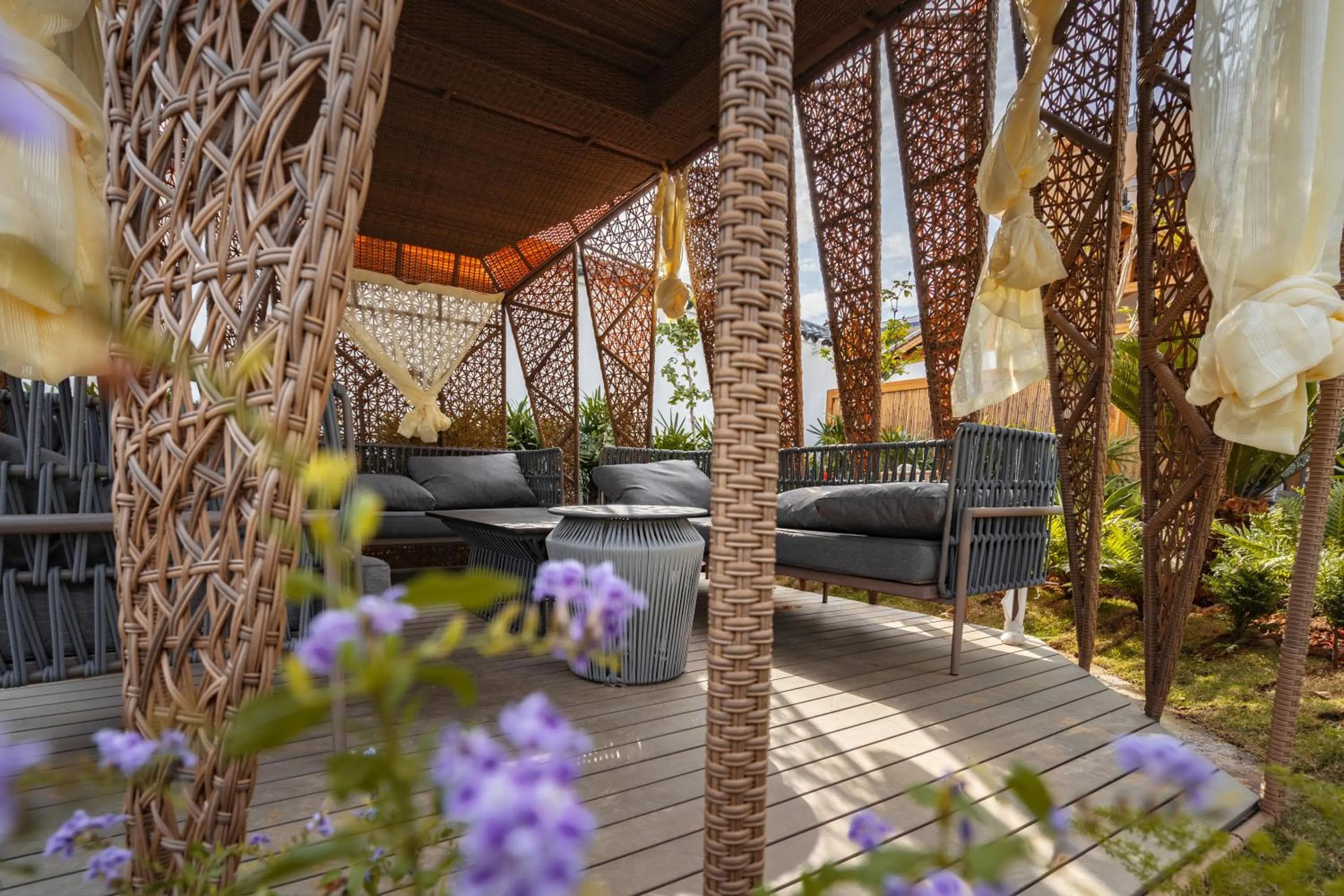 Living room in Zhangjiajie Su Xin Resort Near Tianmen Shan & Hehua airport-Free pick up