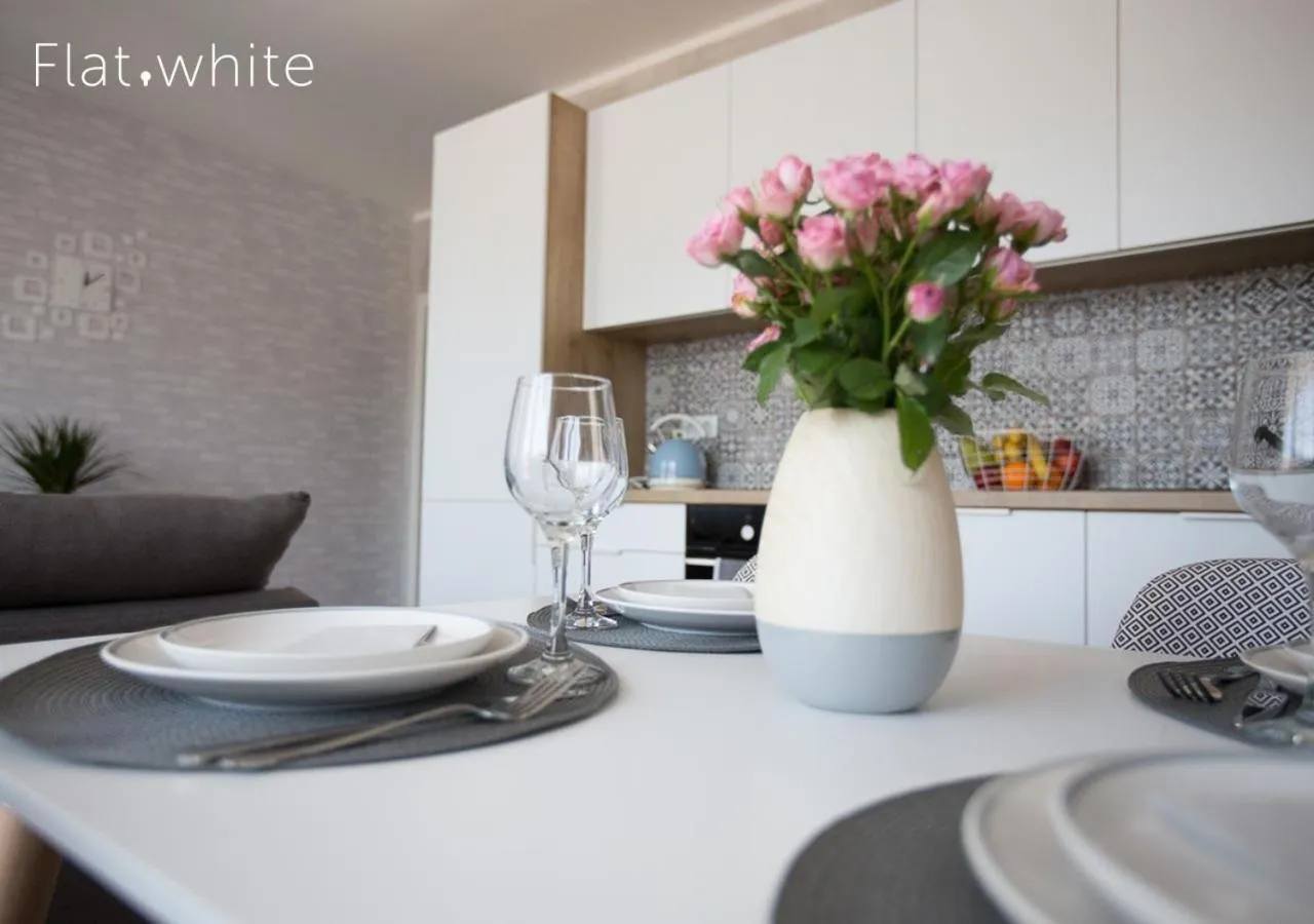 Kitchen or kitchenette in Apartamenty Flat White Zamkowa 4-6