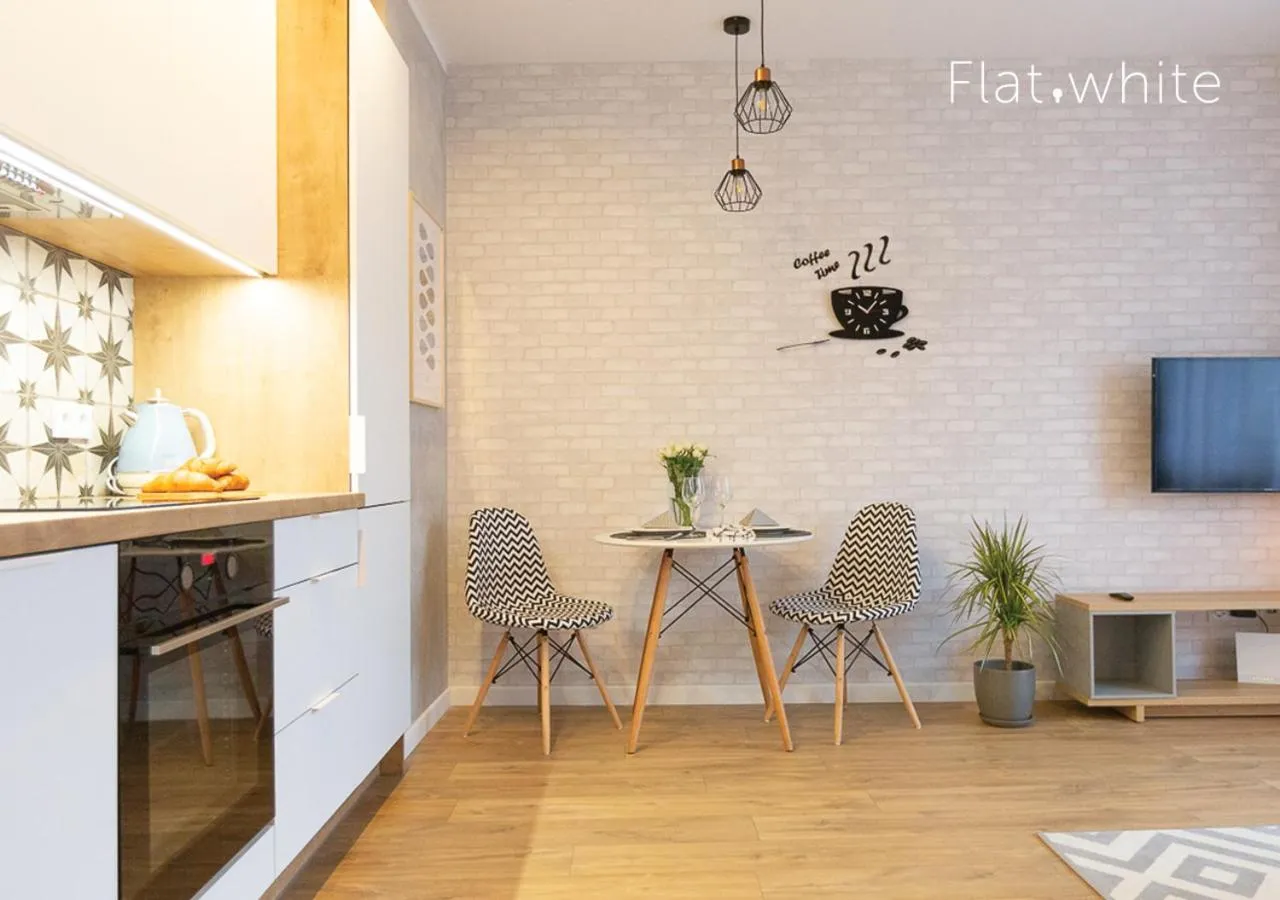 Kitchen or kitchenette in Apartamenty Flat White Zamkowa 4-6