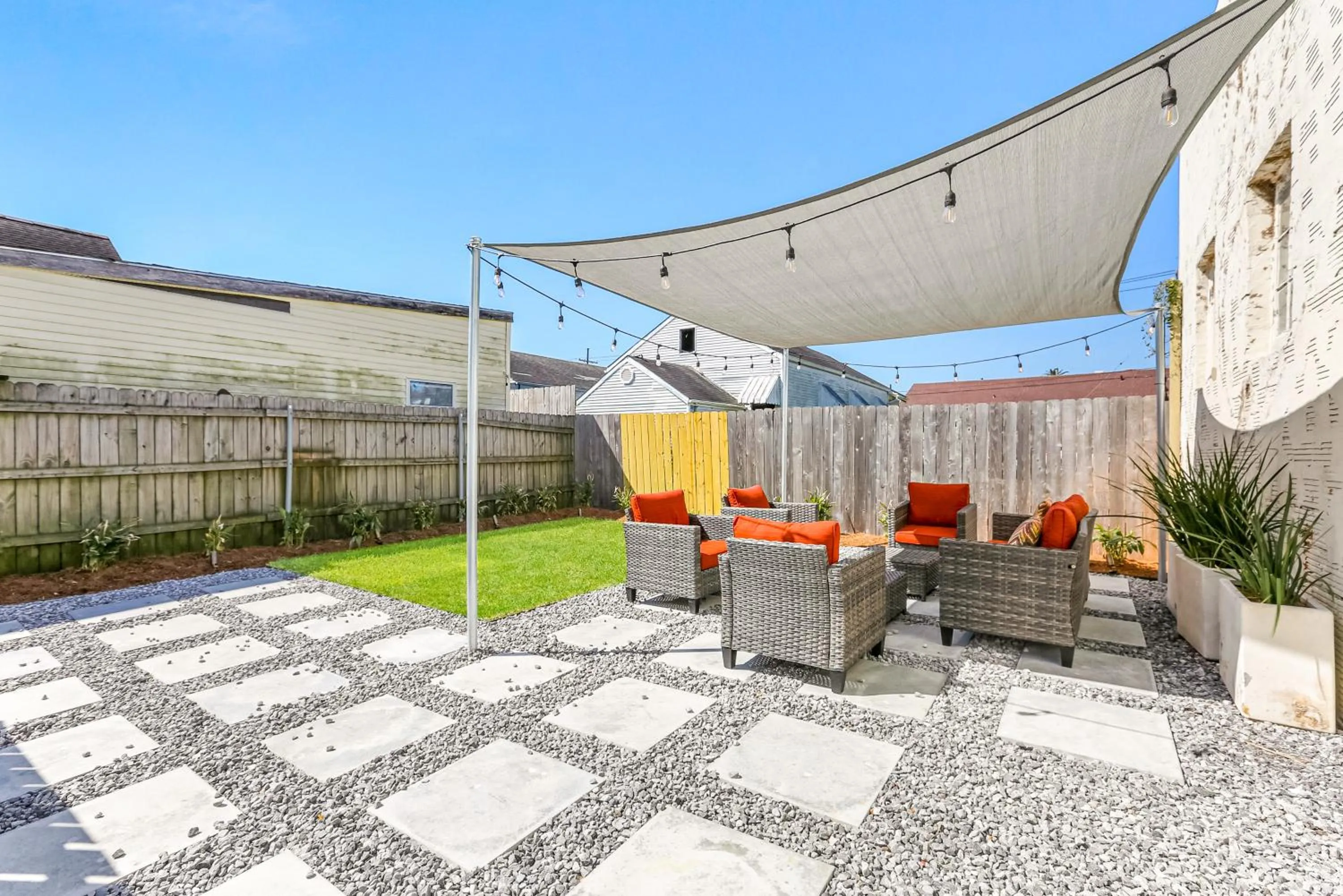 Seating area in Private 2BR in Uptown by Hosteeva