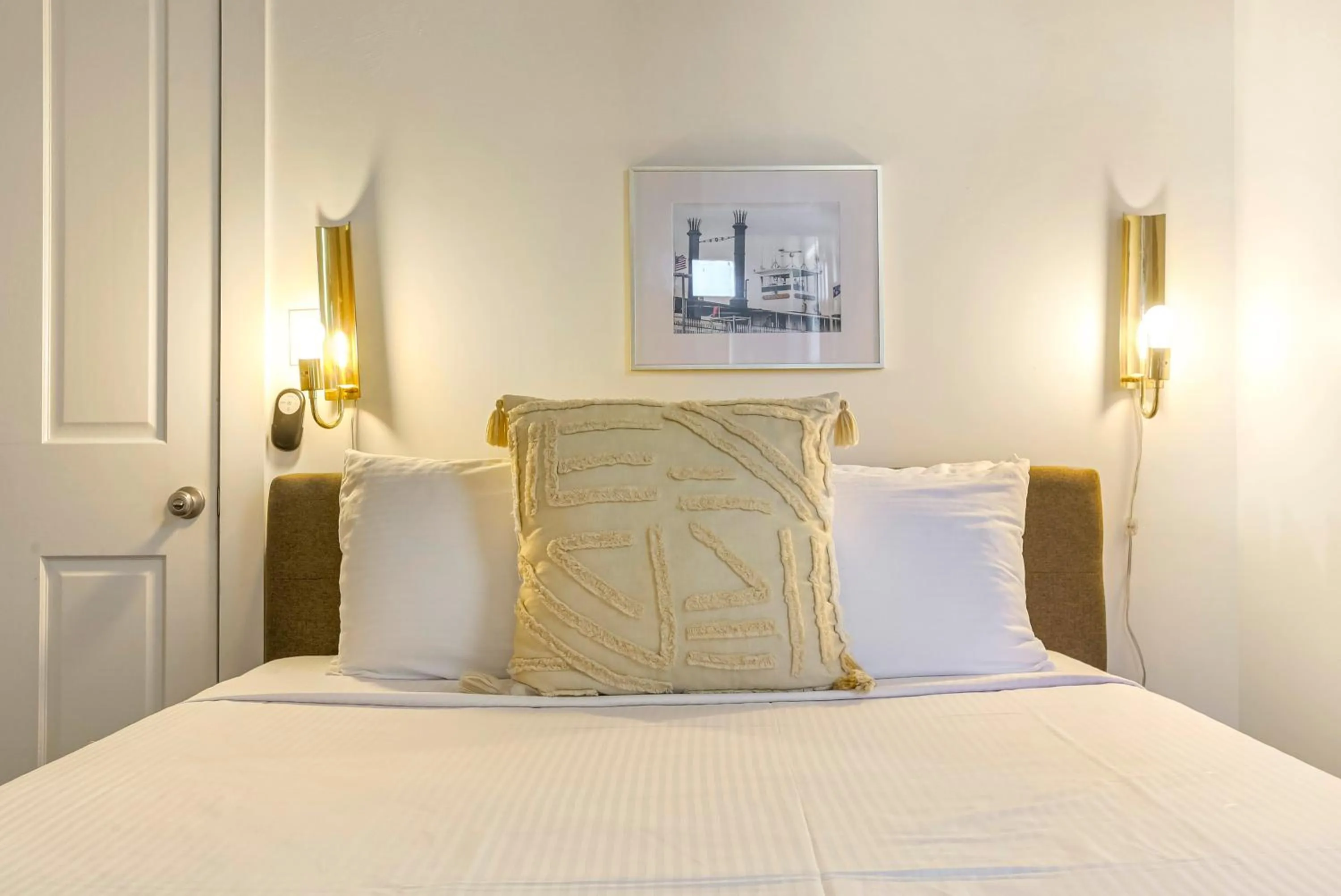 Bedroom, Bed in Private 2BR in Uptown by Hosteeva