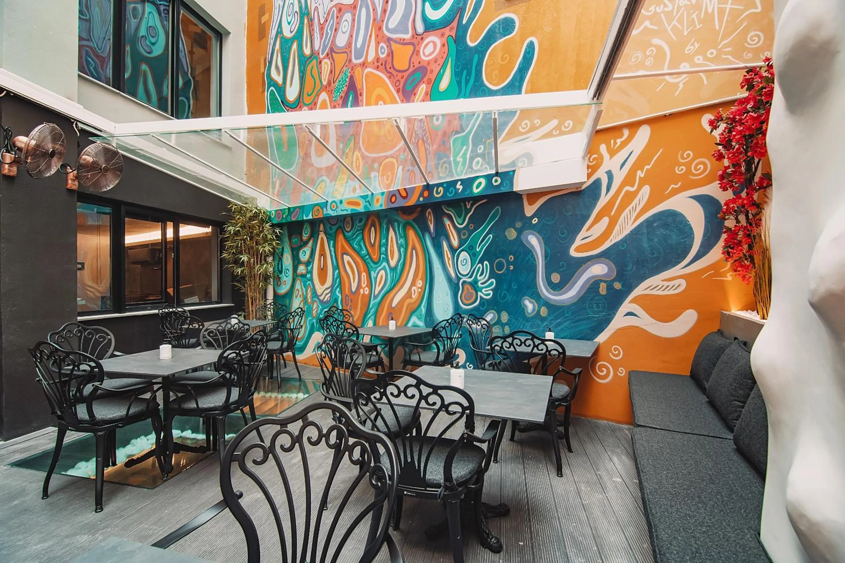 Seating area in Project 3 Urban Chic Hotel