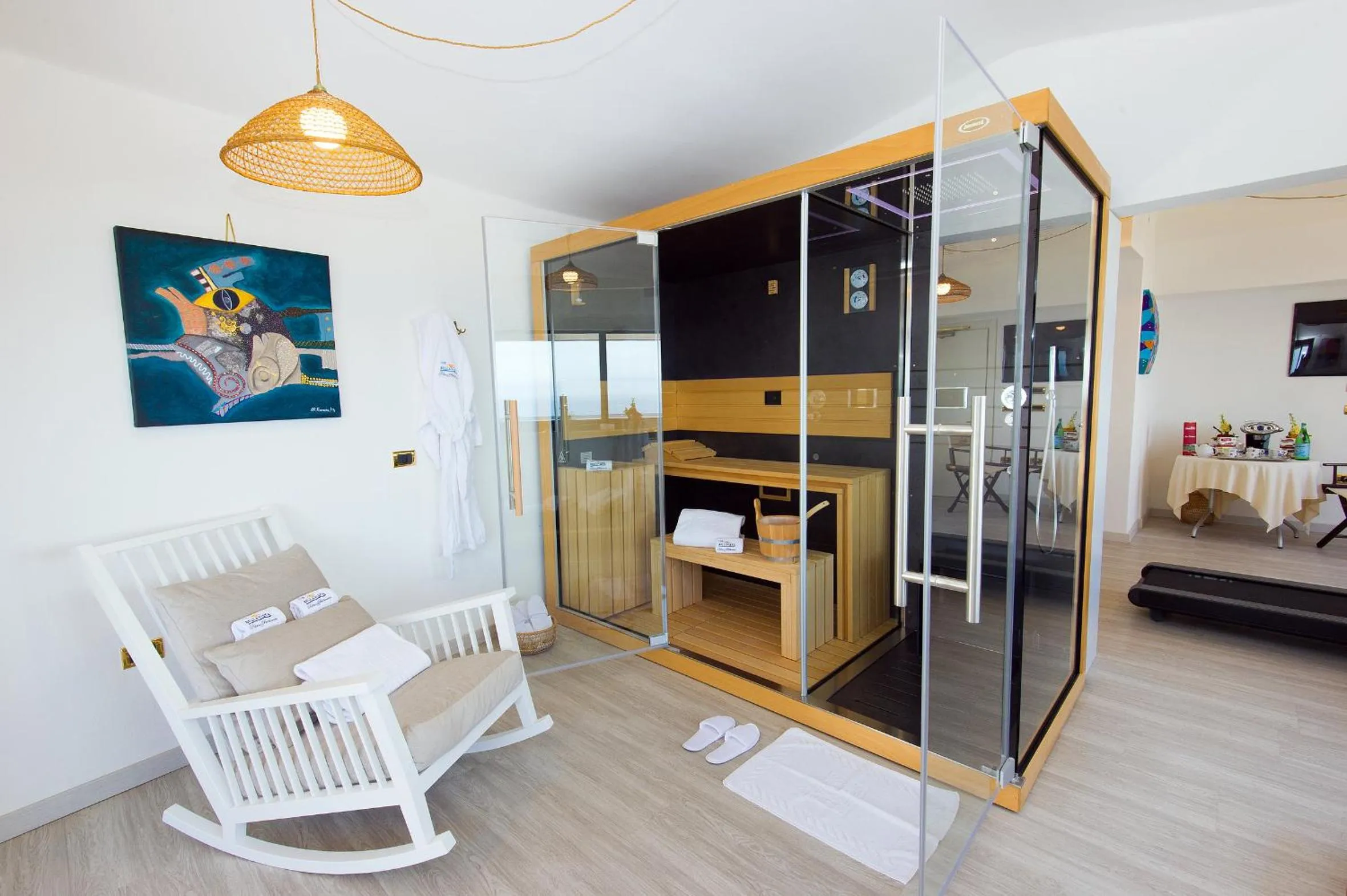 Sauna, Bed in Hotel Bellavista Club-Caroli Hotels