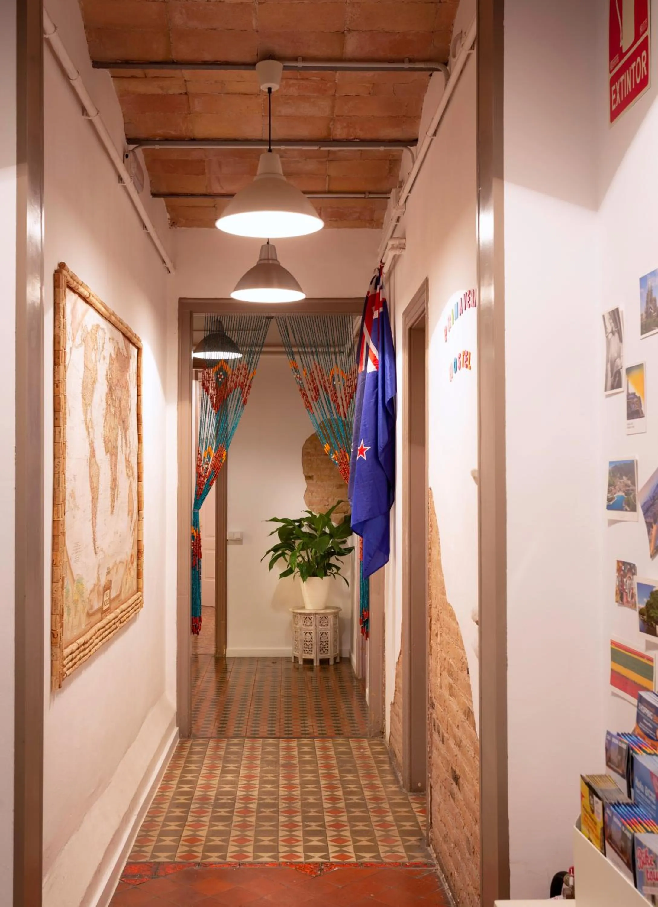 Living room in Primavera Hostel