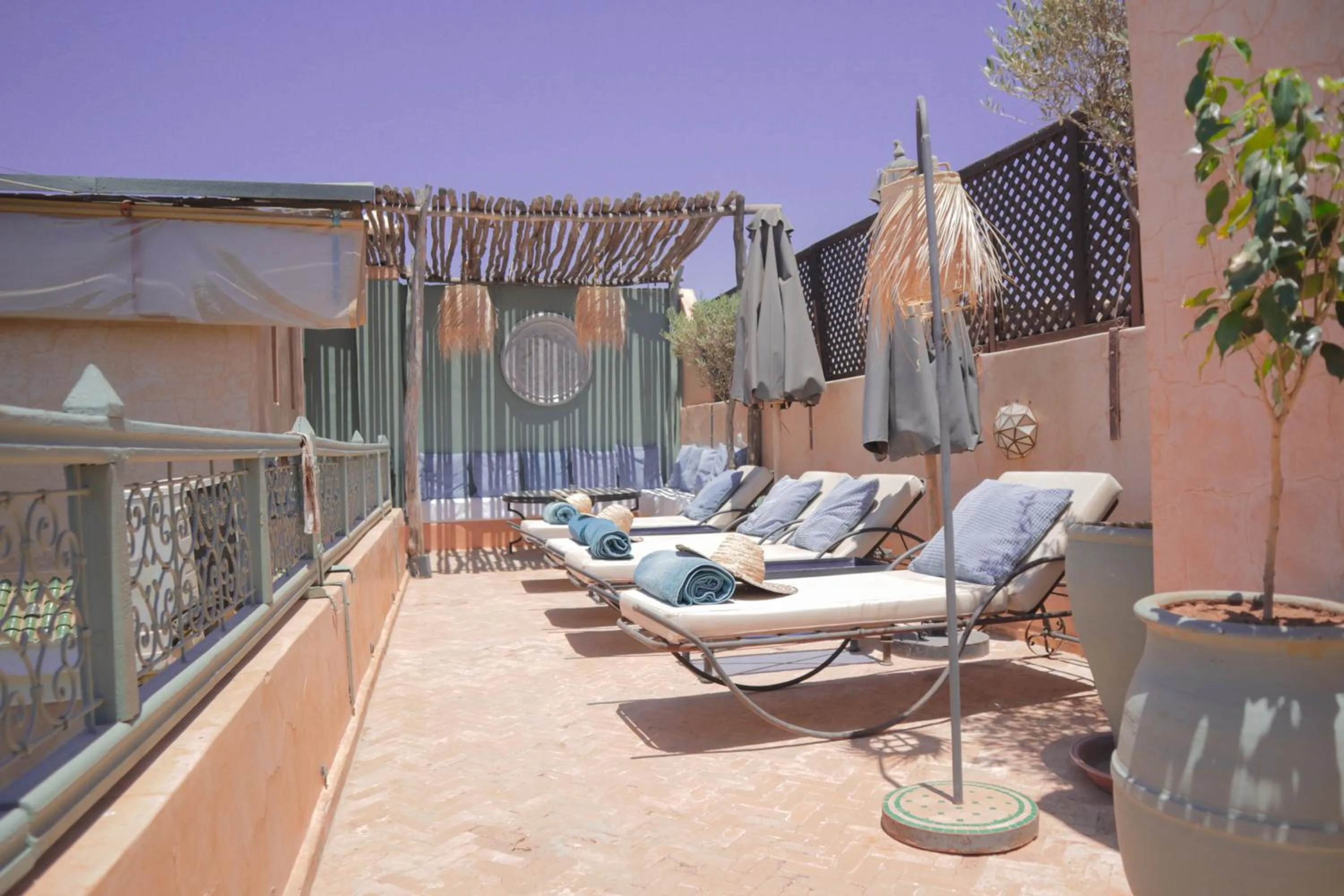 Balcony/Terrace in Riad Dama & Spa