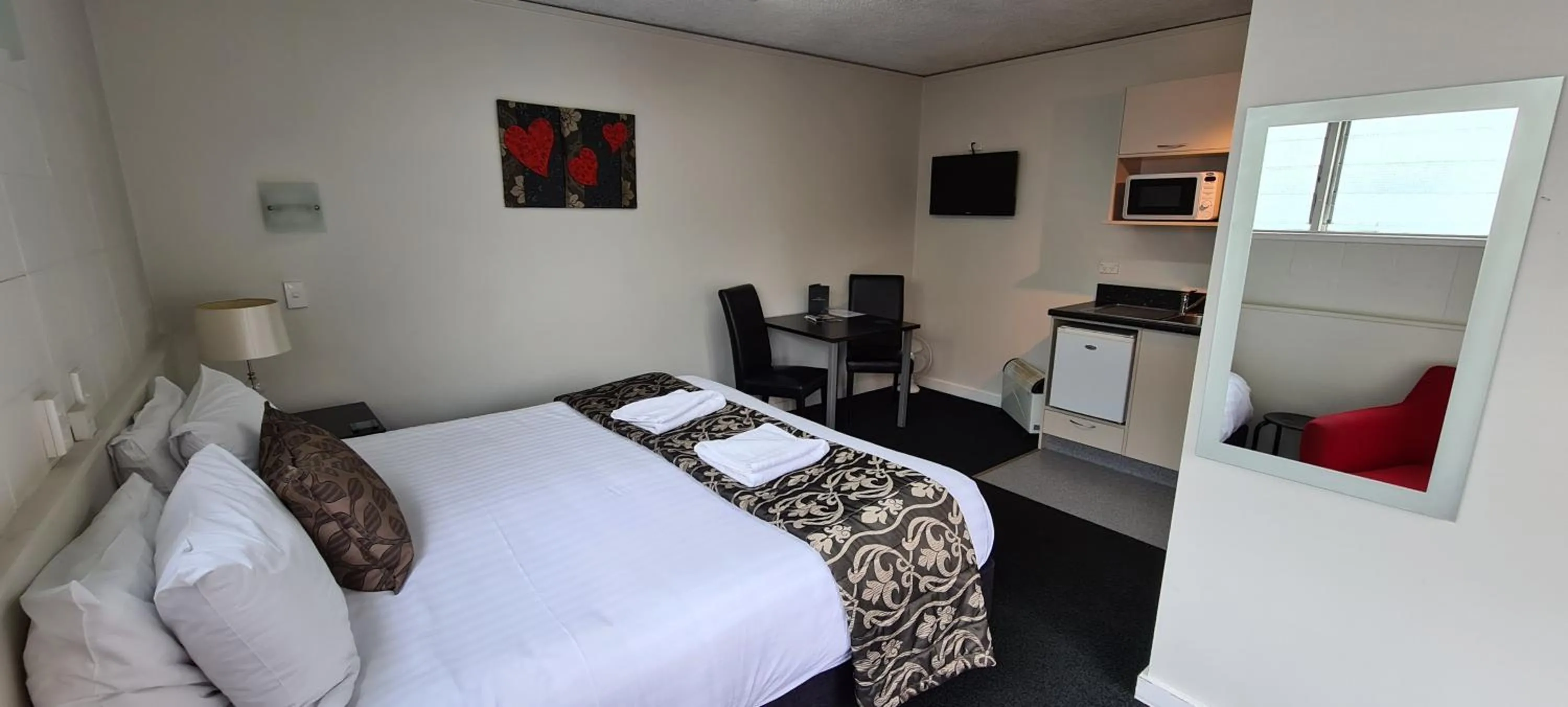 Bed in Forgotten World Motel