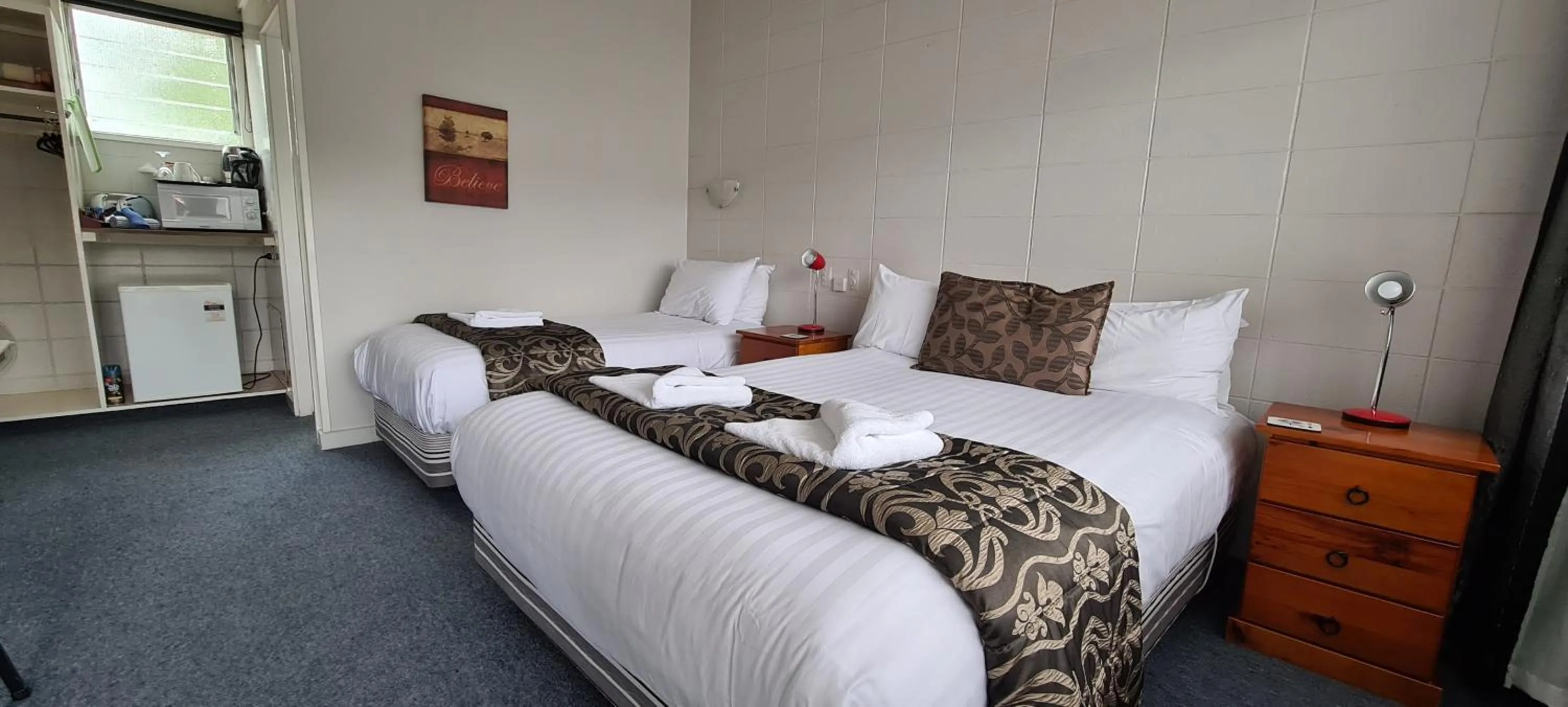 Bed in Forgotten World Motel