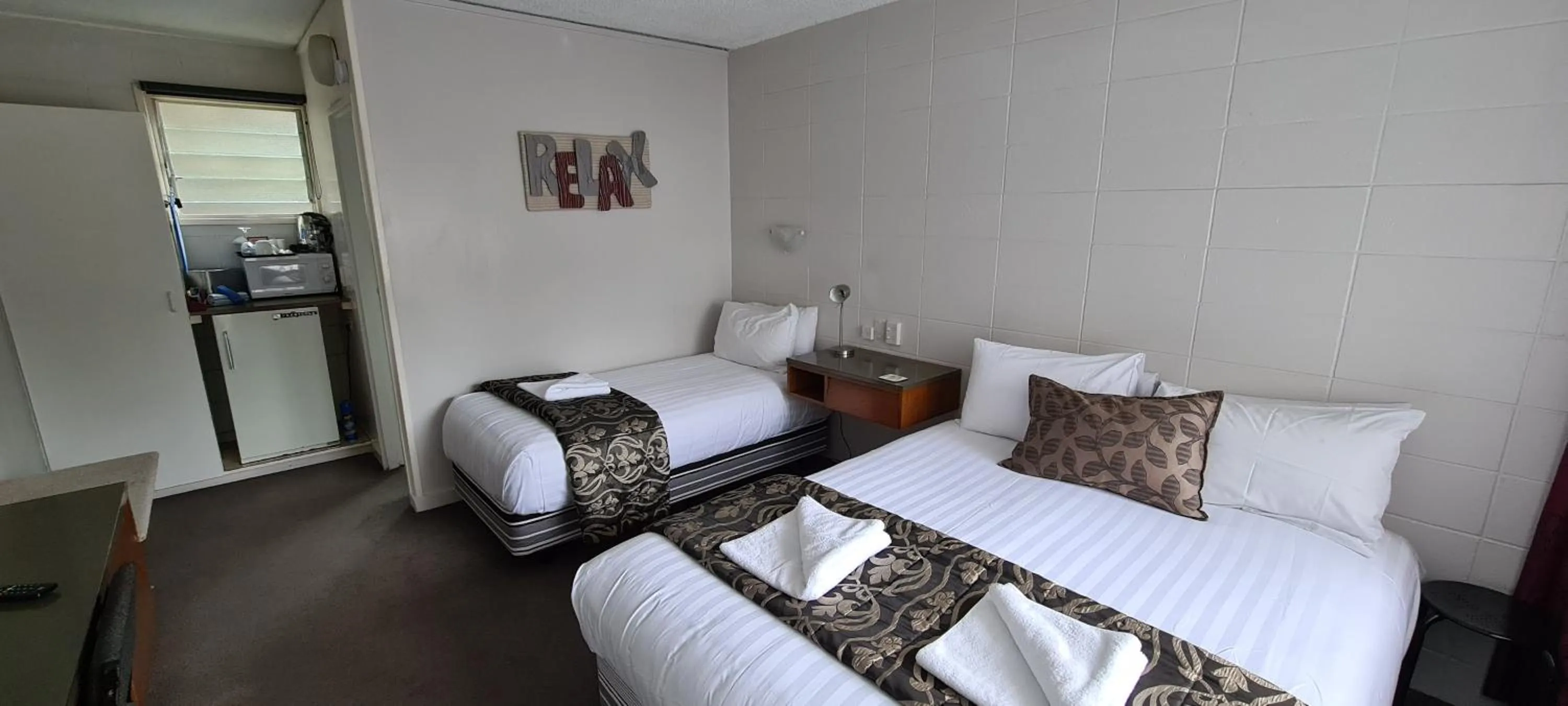 Bed in Forgotten World Motel