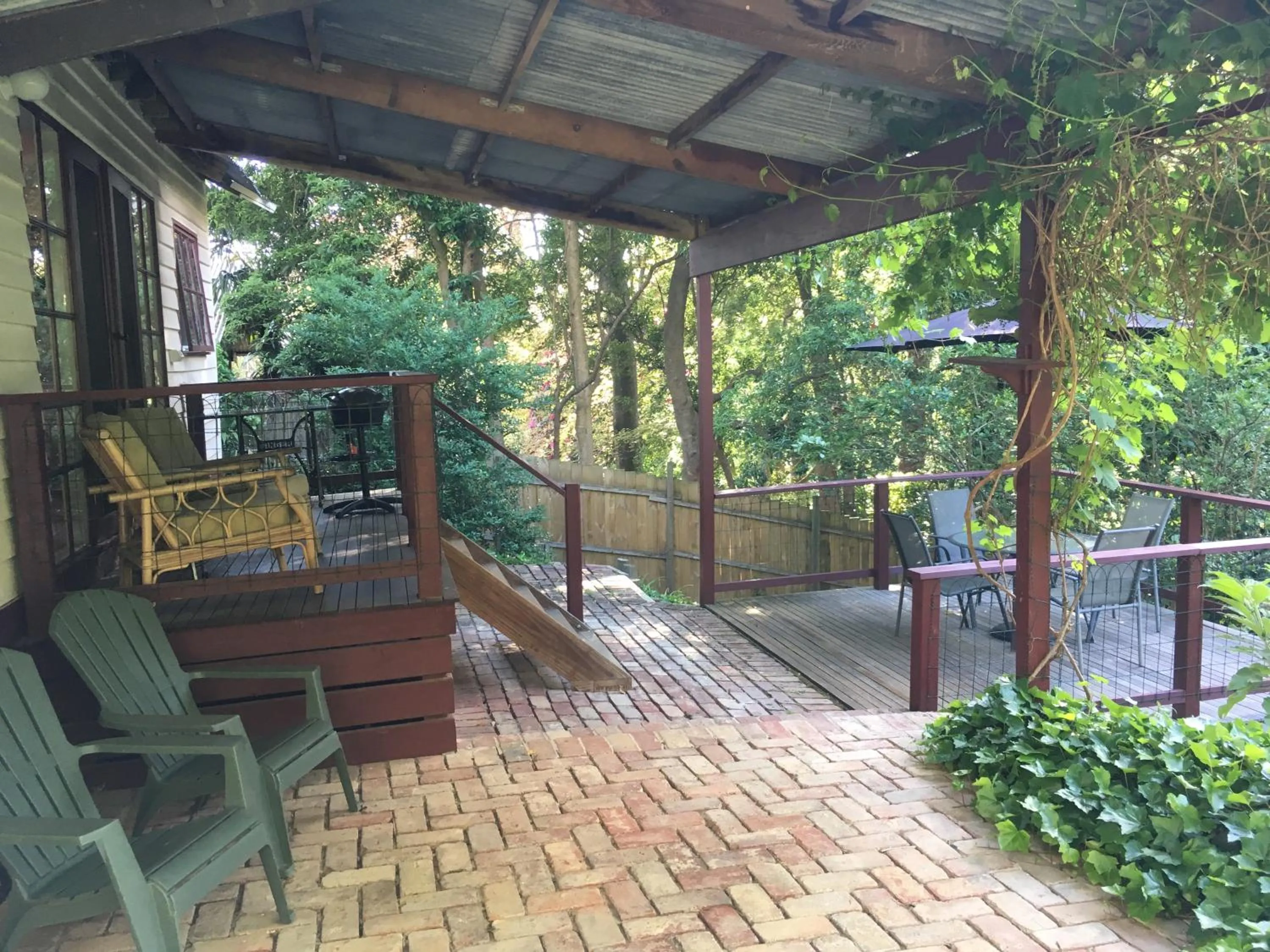 Patio in Stone's Throw Cottage Bed and Breakfast