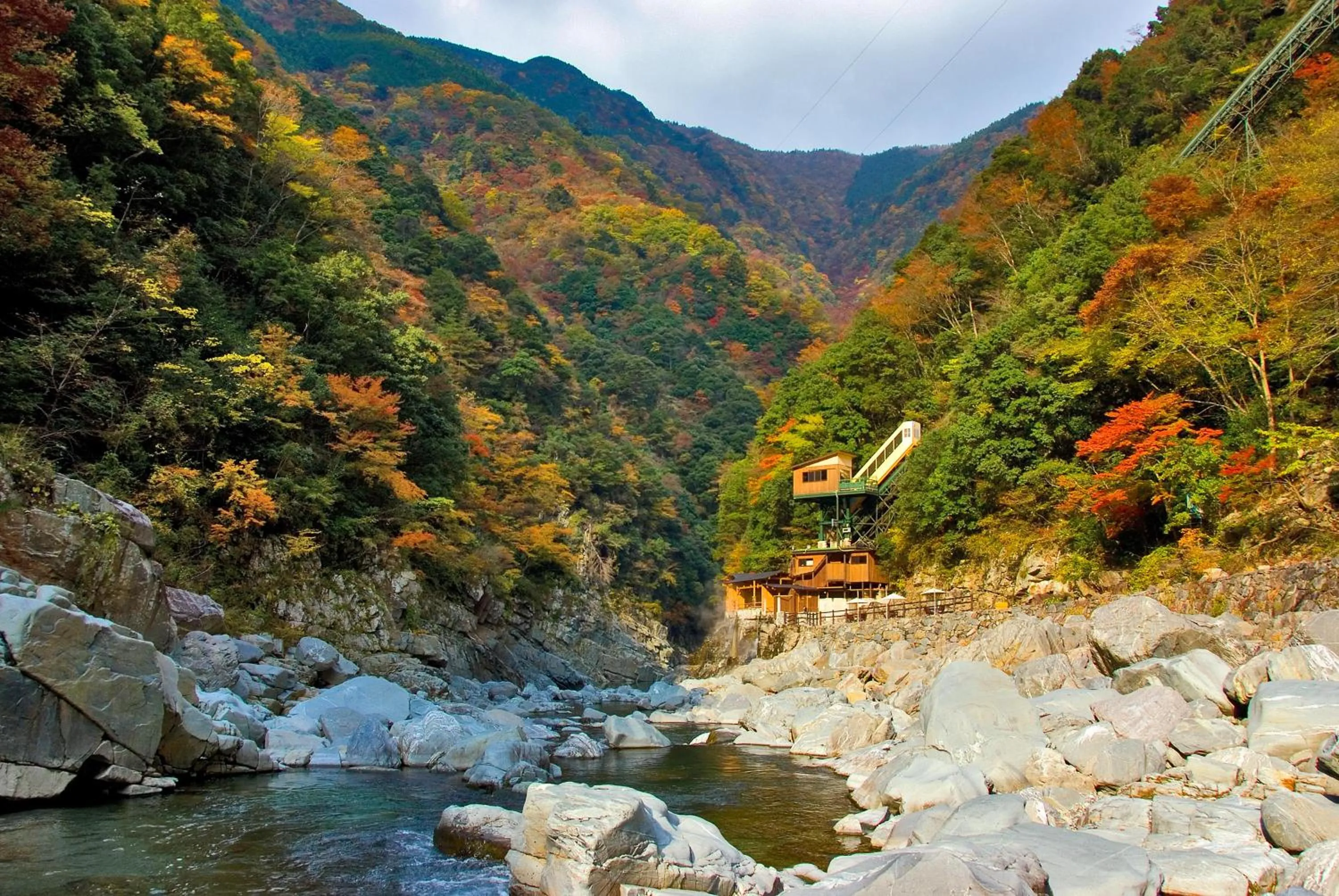 Hot Spring Bath in Iya Onsen