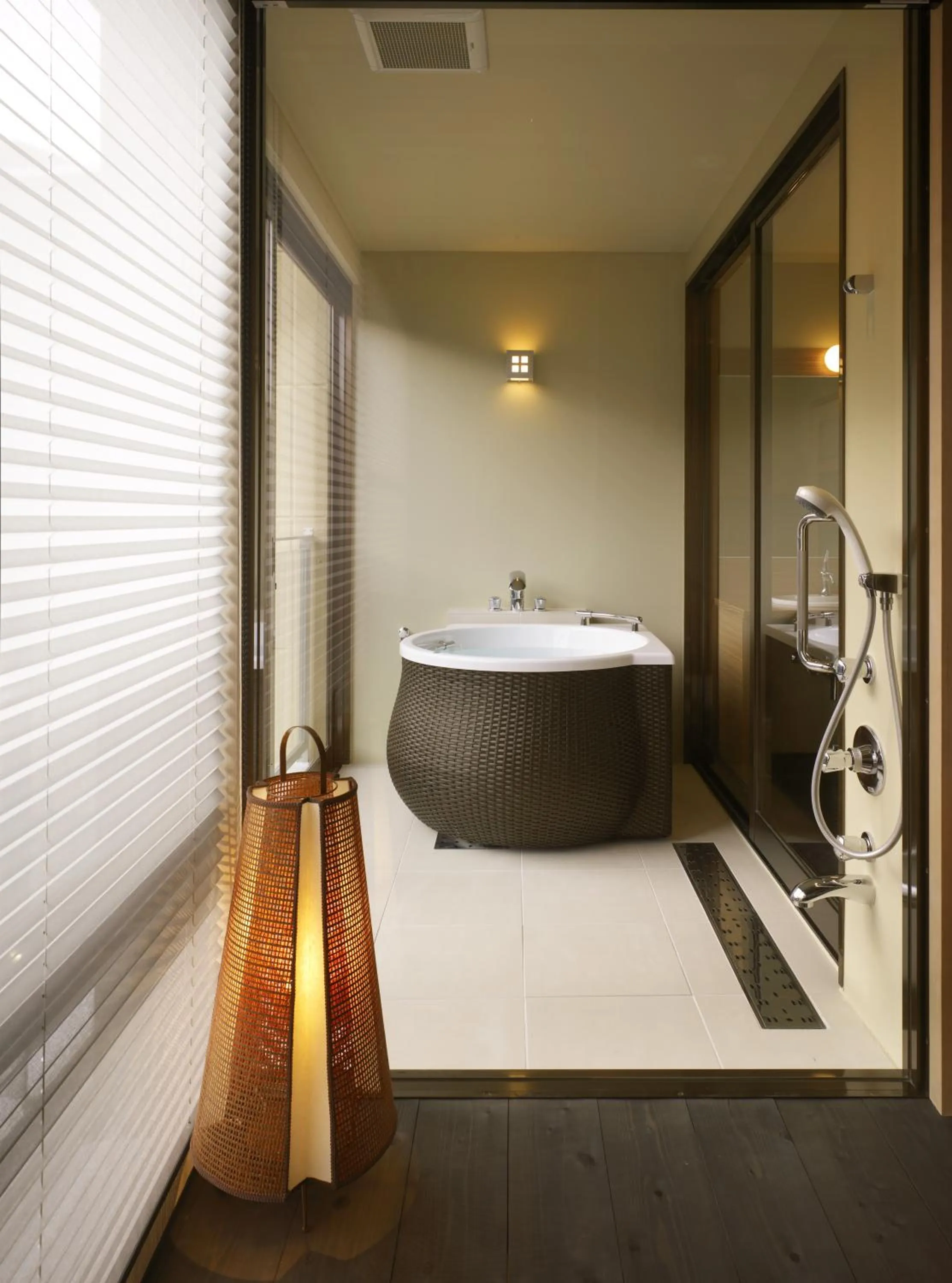 Bathroom, Bed in Iya Onsen