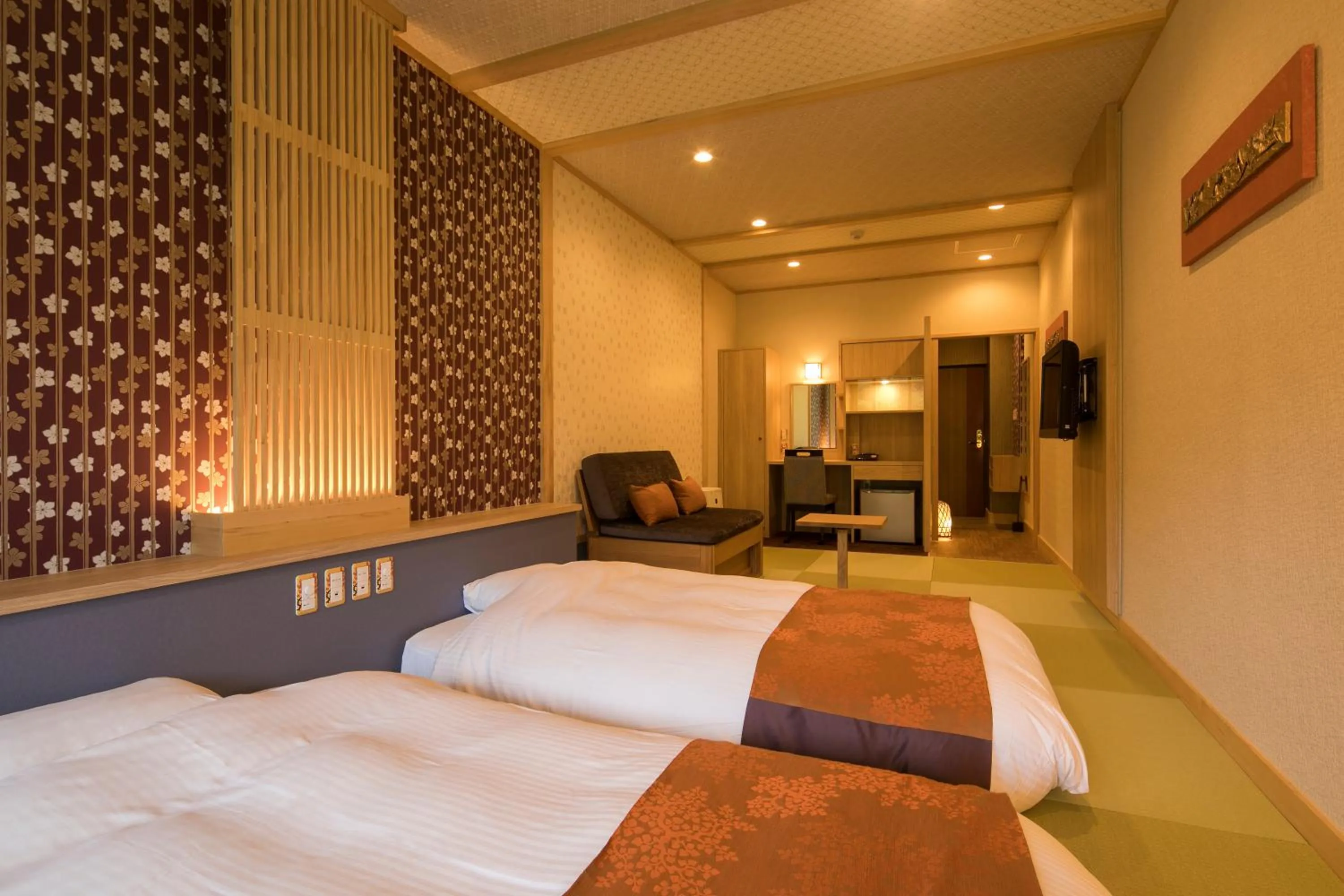 Photo of the whole room, Bed in Ryokan Fushioukaku
