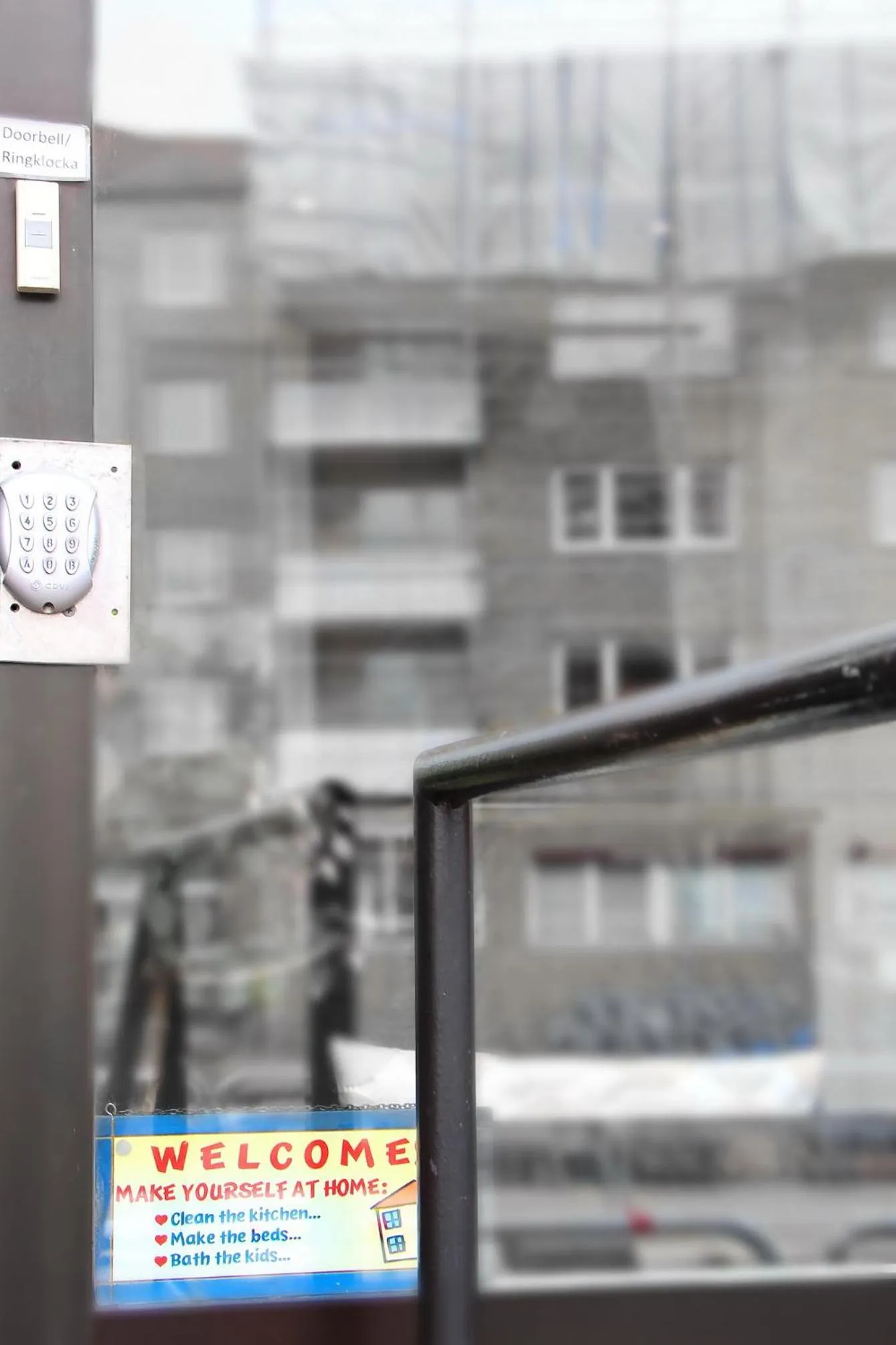 Facade/entrance in Rut & Ragnars Vandrarhem