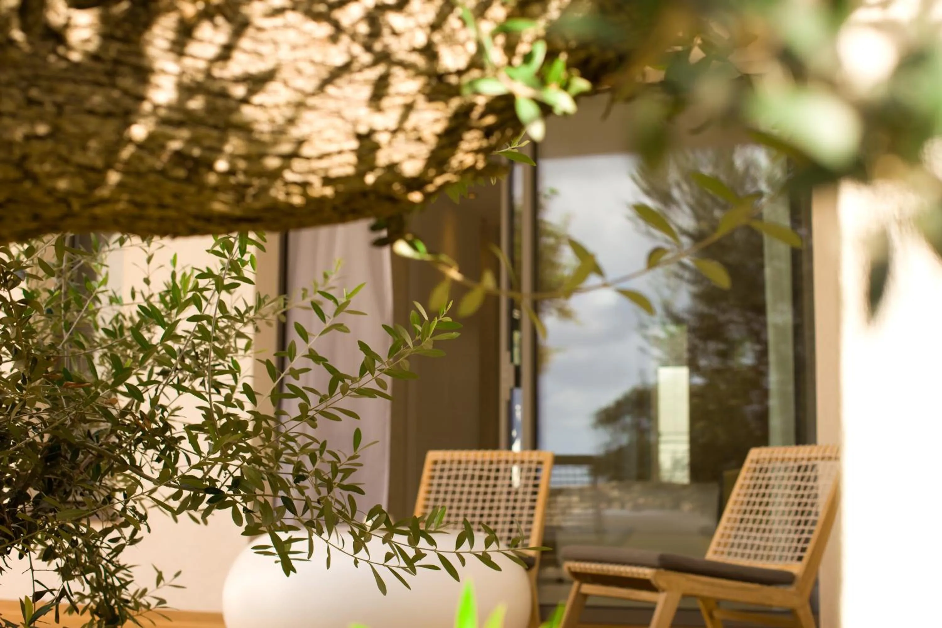 Balcony/Terrace in Hôtel Cala di Greco