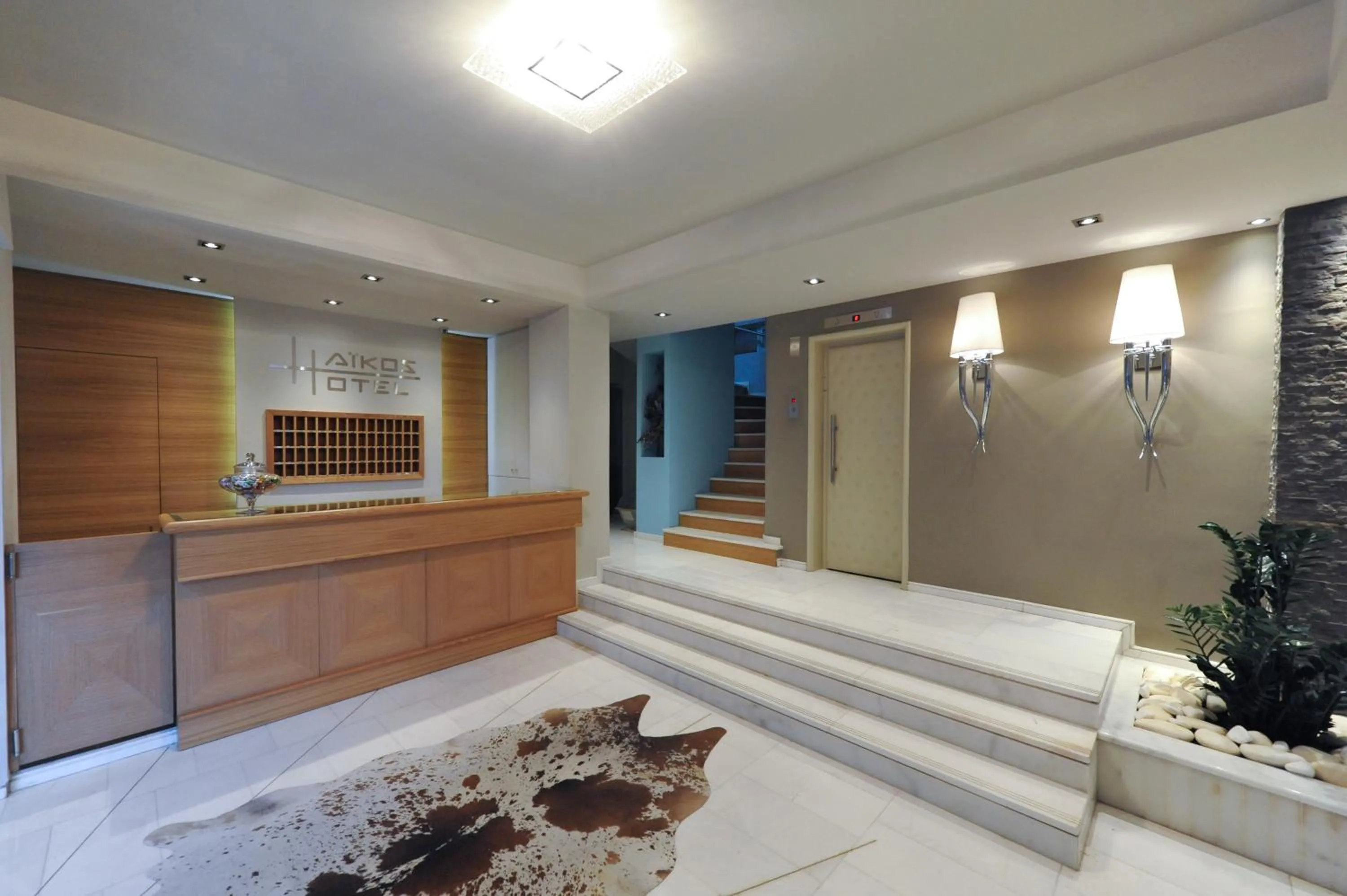Lobby or reception in Haikos Hotel