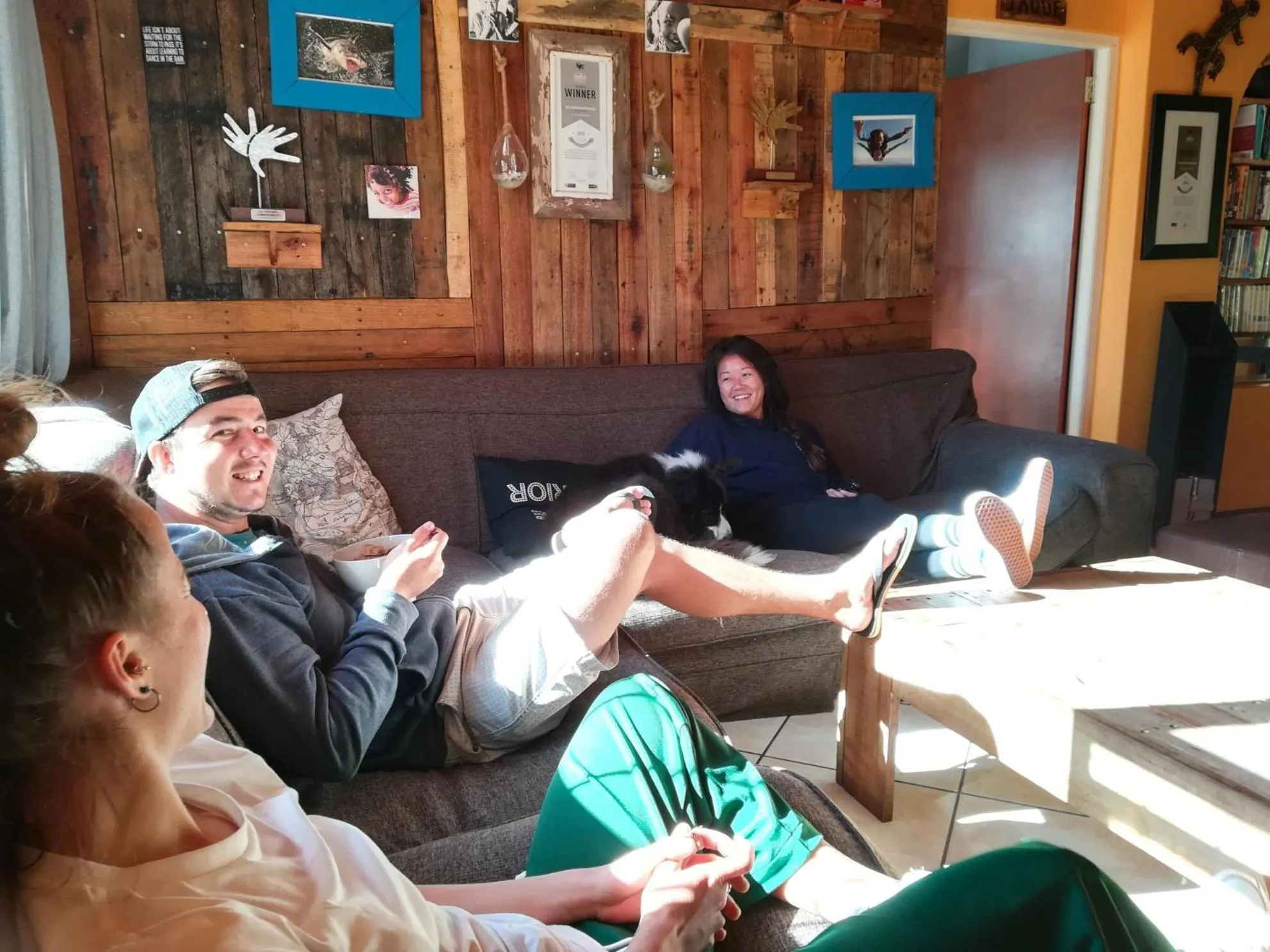 Staff in Saltycrax Backpackers and Surf Hostel