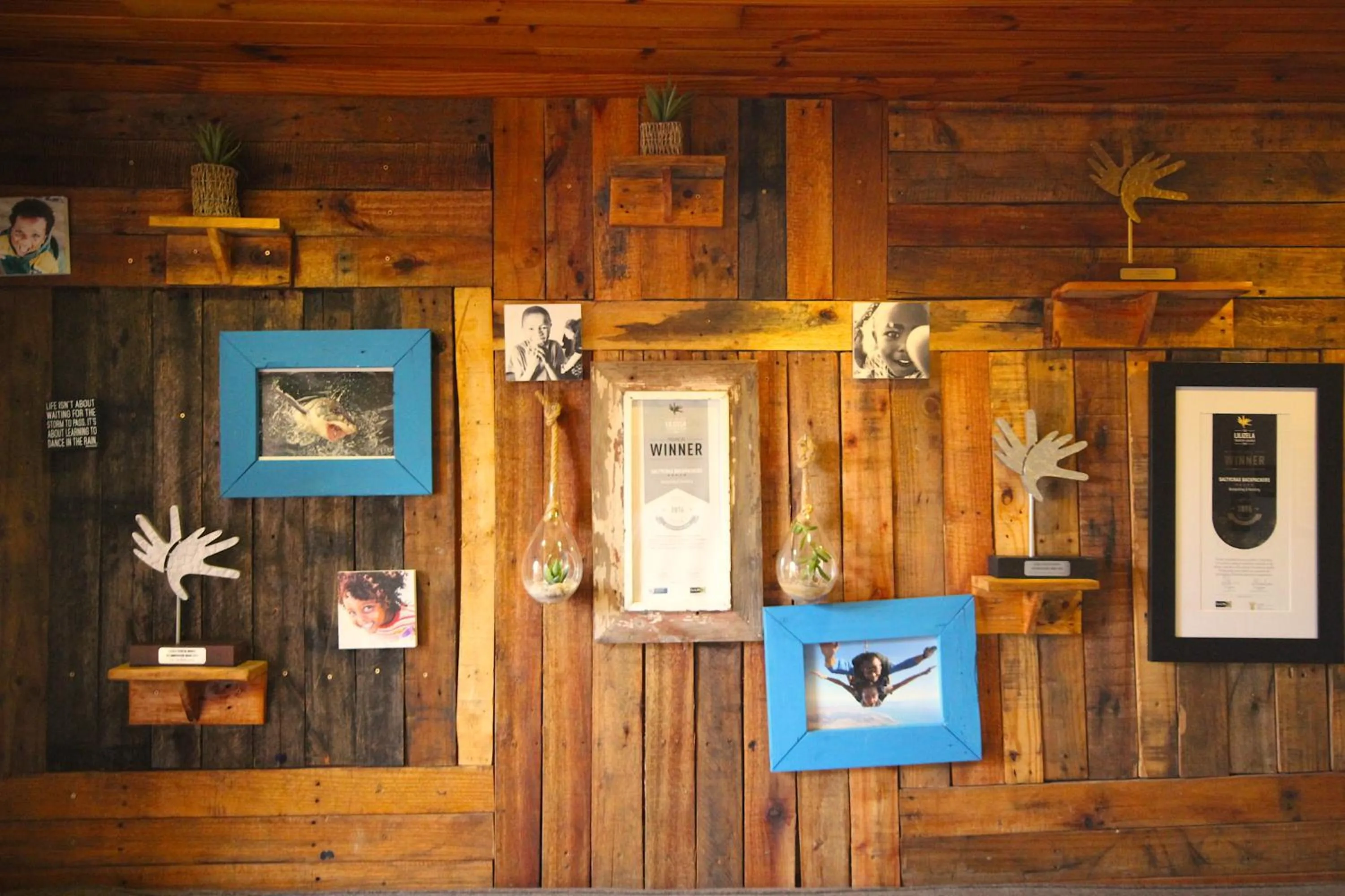 Communal lounge/ TV room in Saltycrax Backpackers and Surf Hostel