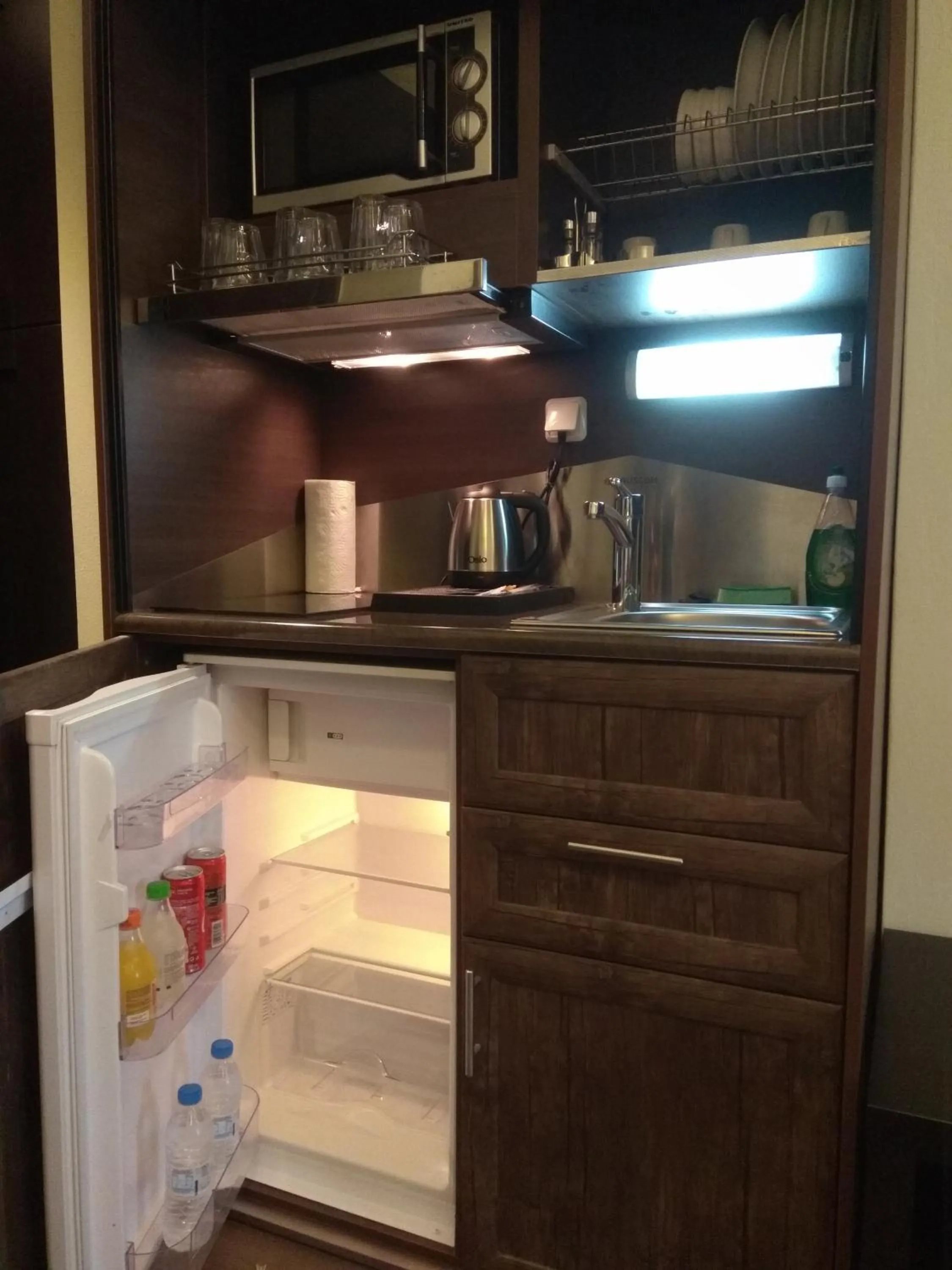 Kitchen or kitchenette in Archontopetra Boutique Hotel