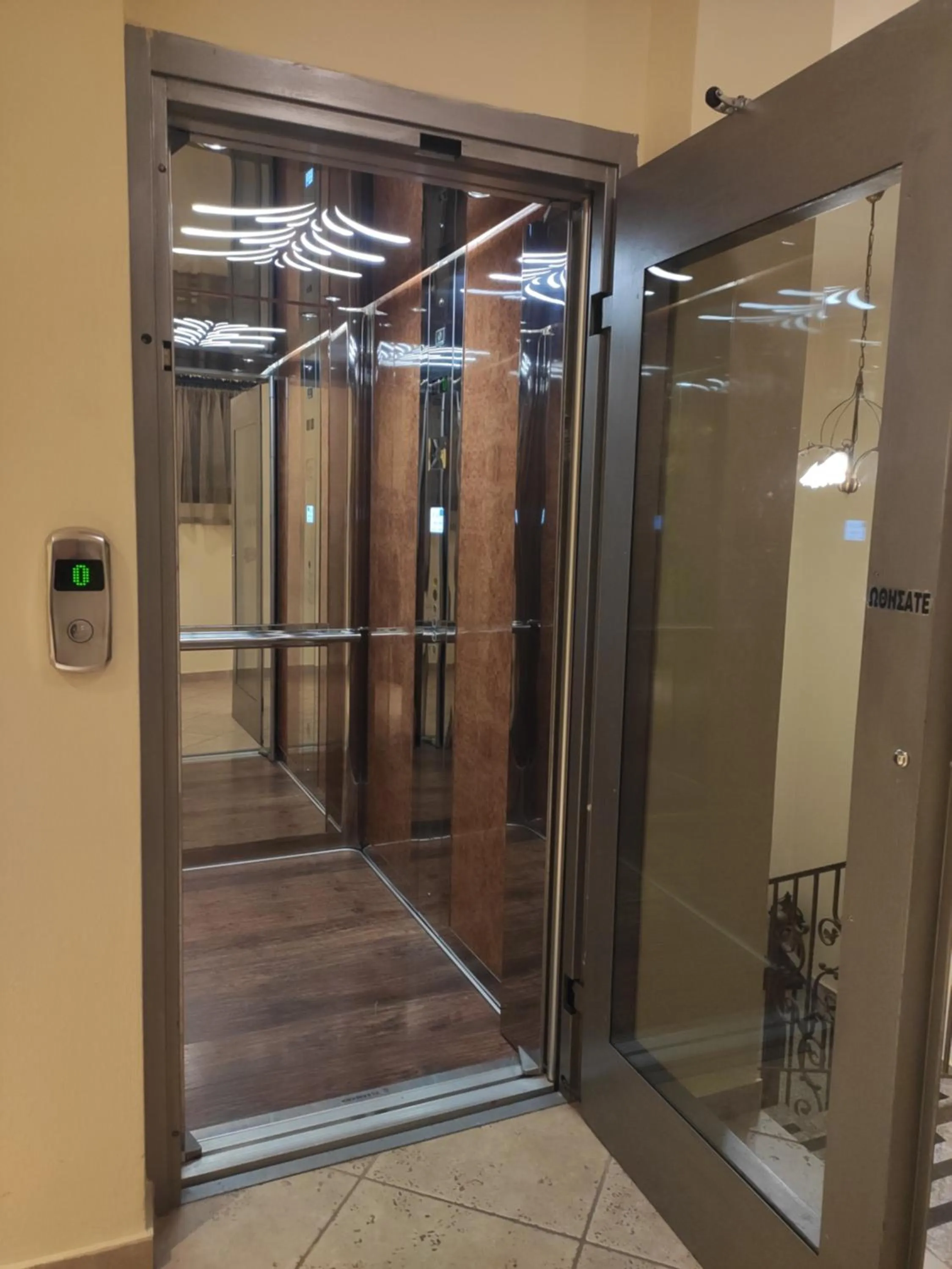 elevator in Archontopetra Boutique Hotel