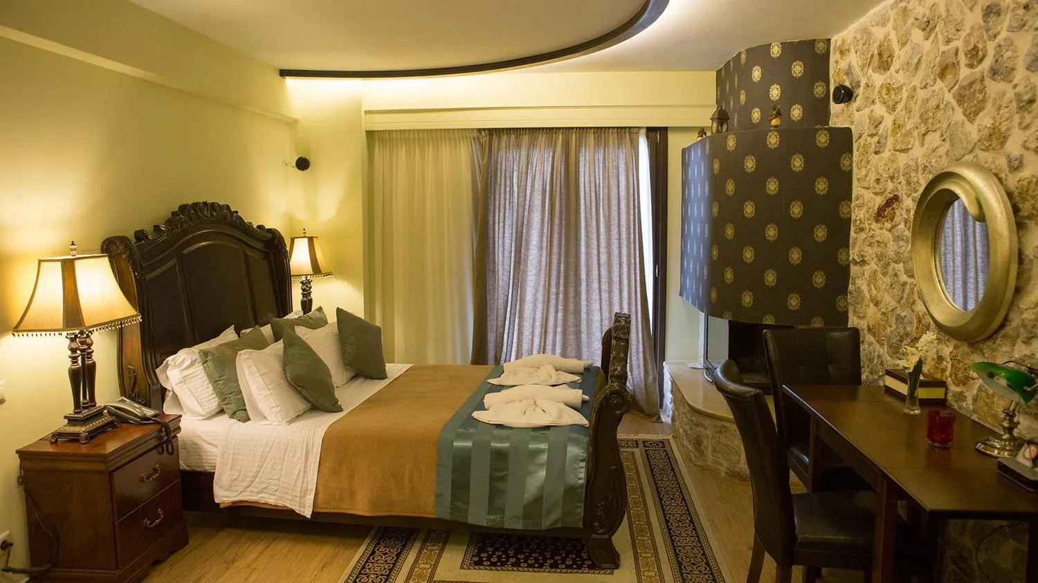 Photo of the whole room, Bed in Archontopetra Boutique Hotel